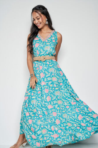 Take A Breather Maxi Dress, Aqua, image 6