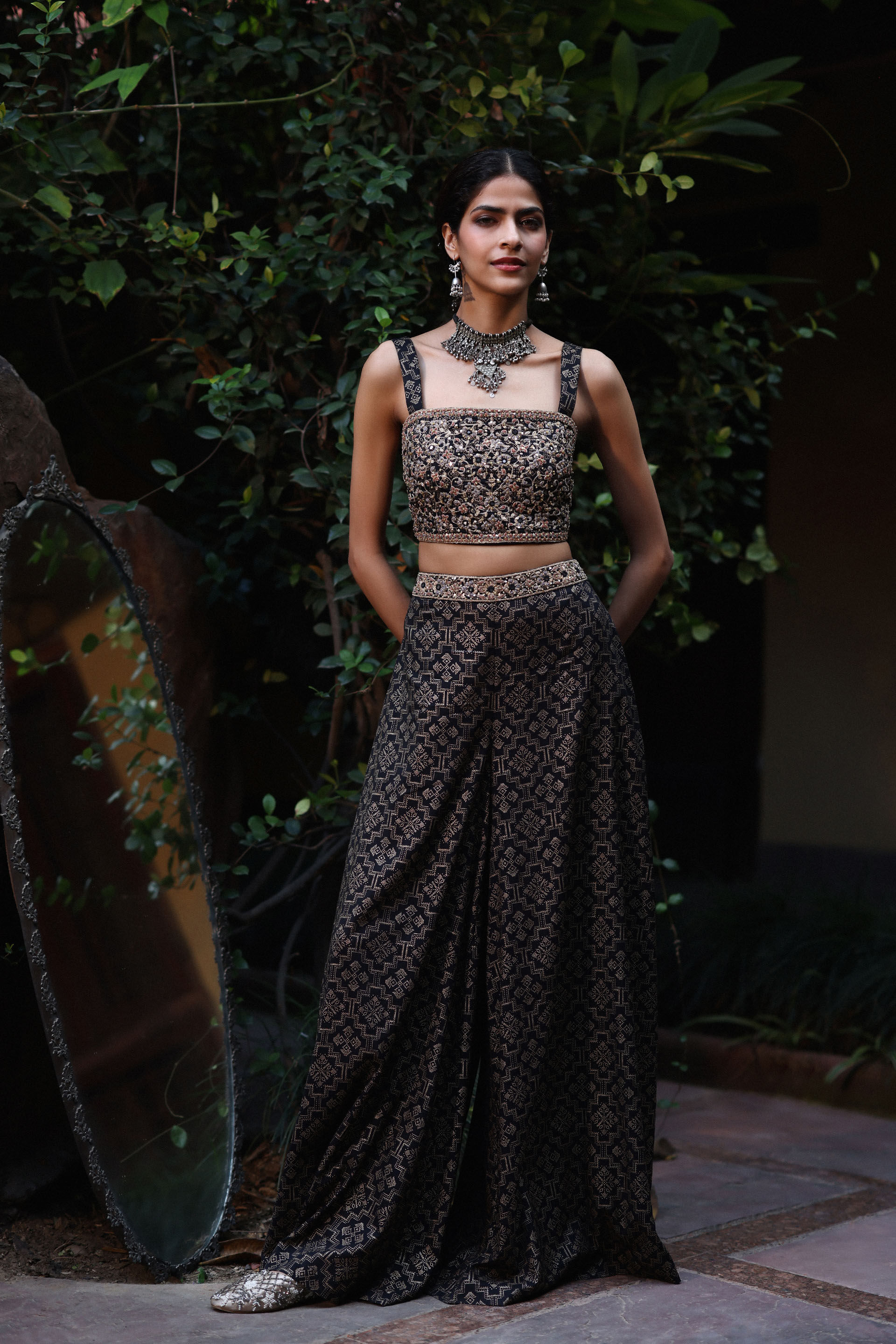 Shayra Co-ord Set, Black, image 2