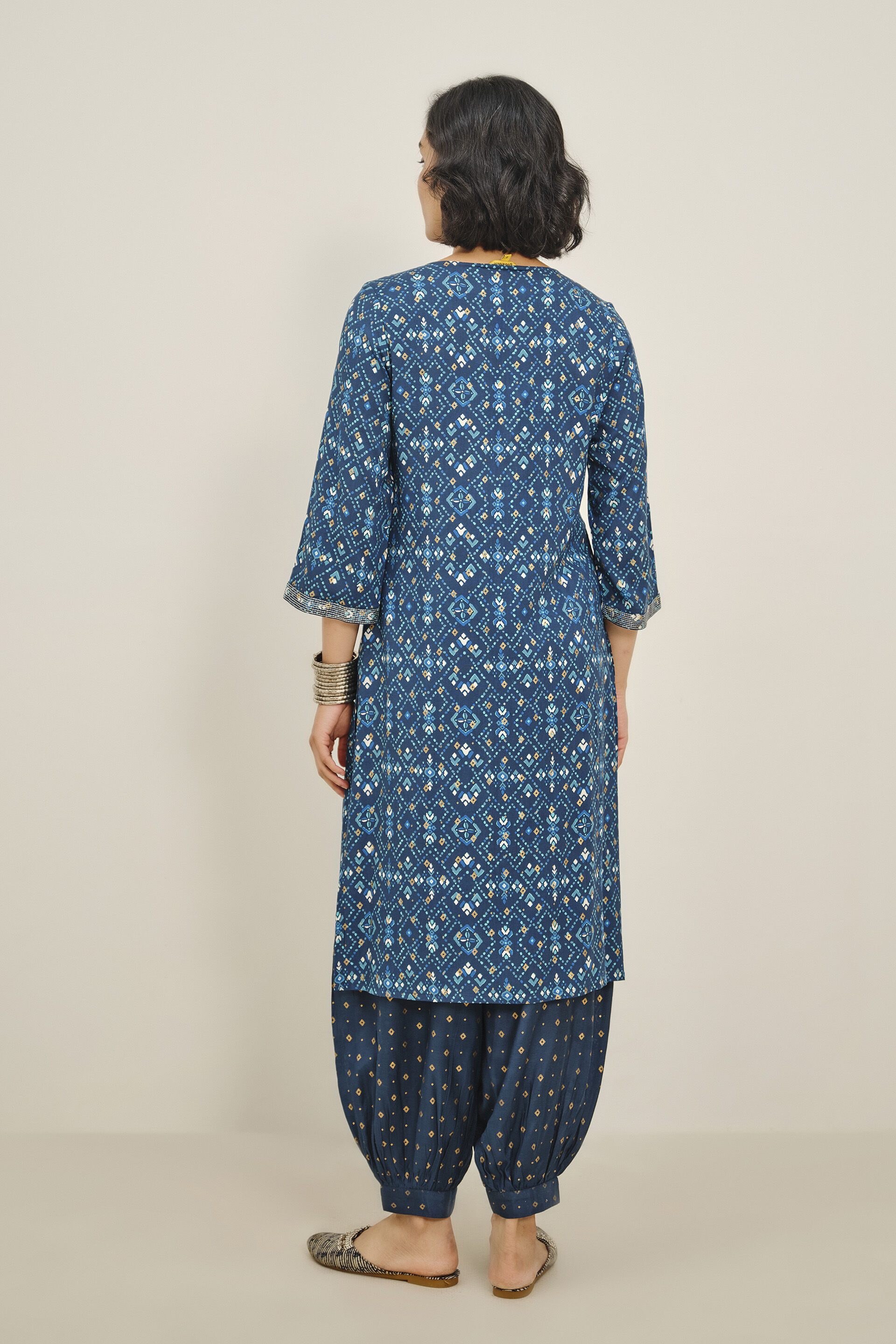 Neel Raah Kurta Set, Indigo, image 5