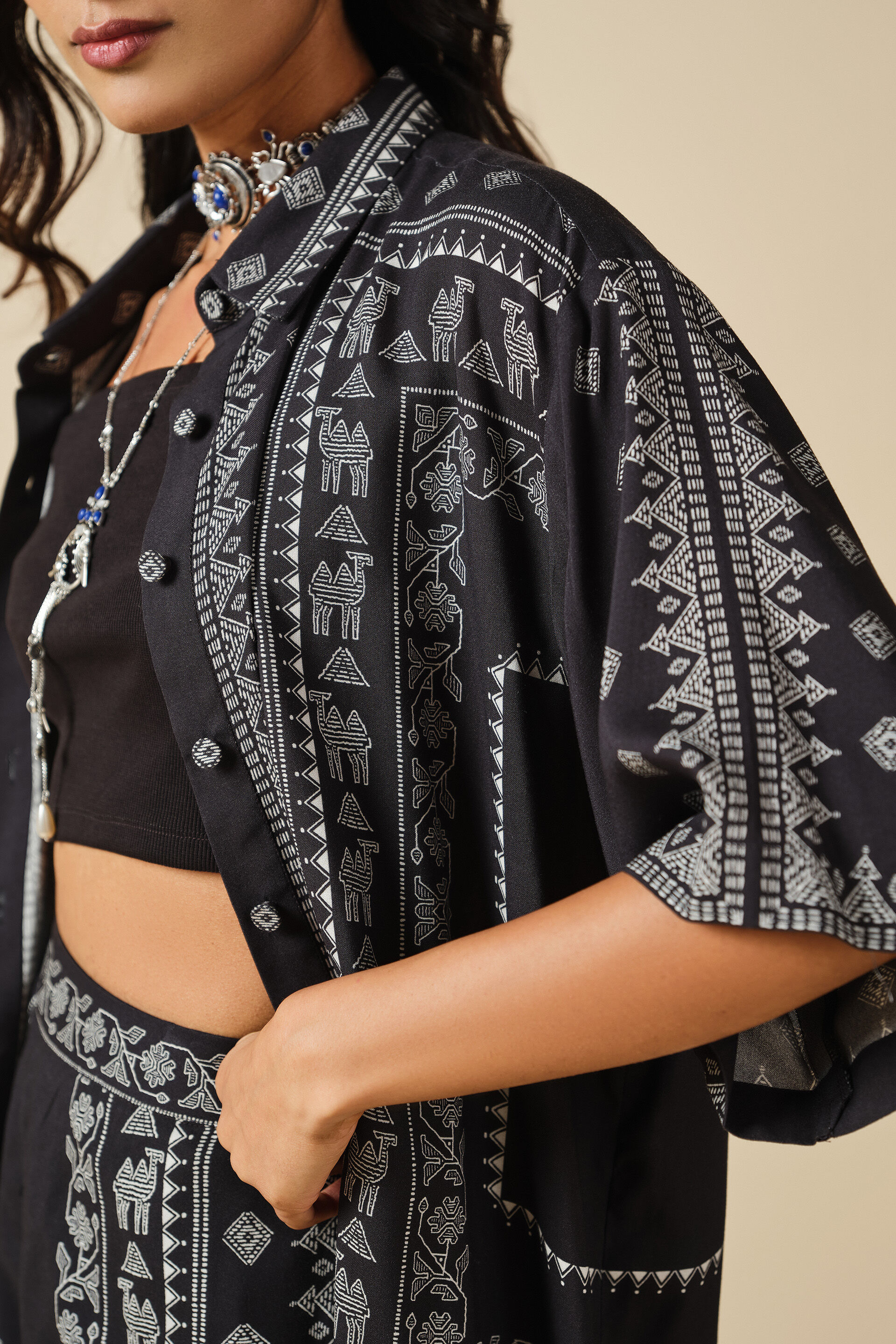 Nazraana Co-ord, Black, image 5