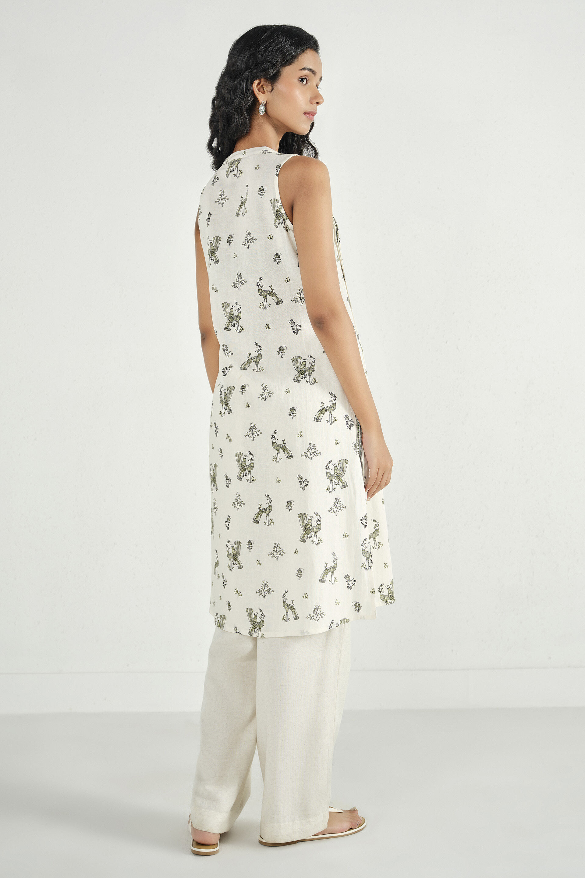 Kora Phool Kurta, Natural, image 5