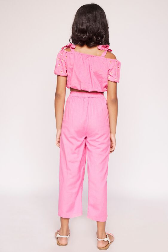 5 - Pink Embroidered Solid Suit, image 5