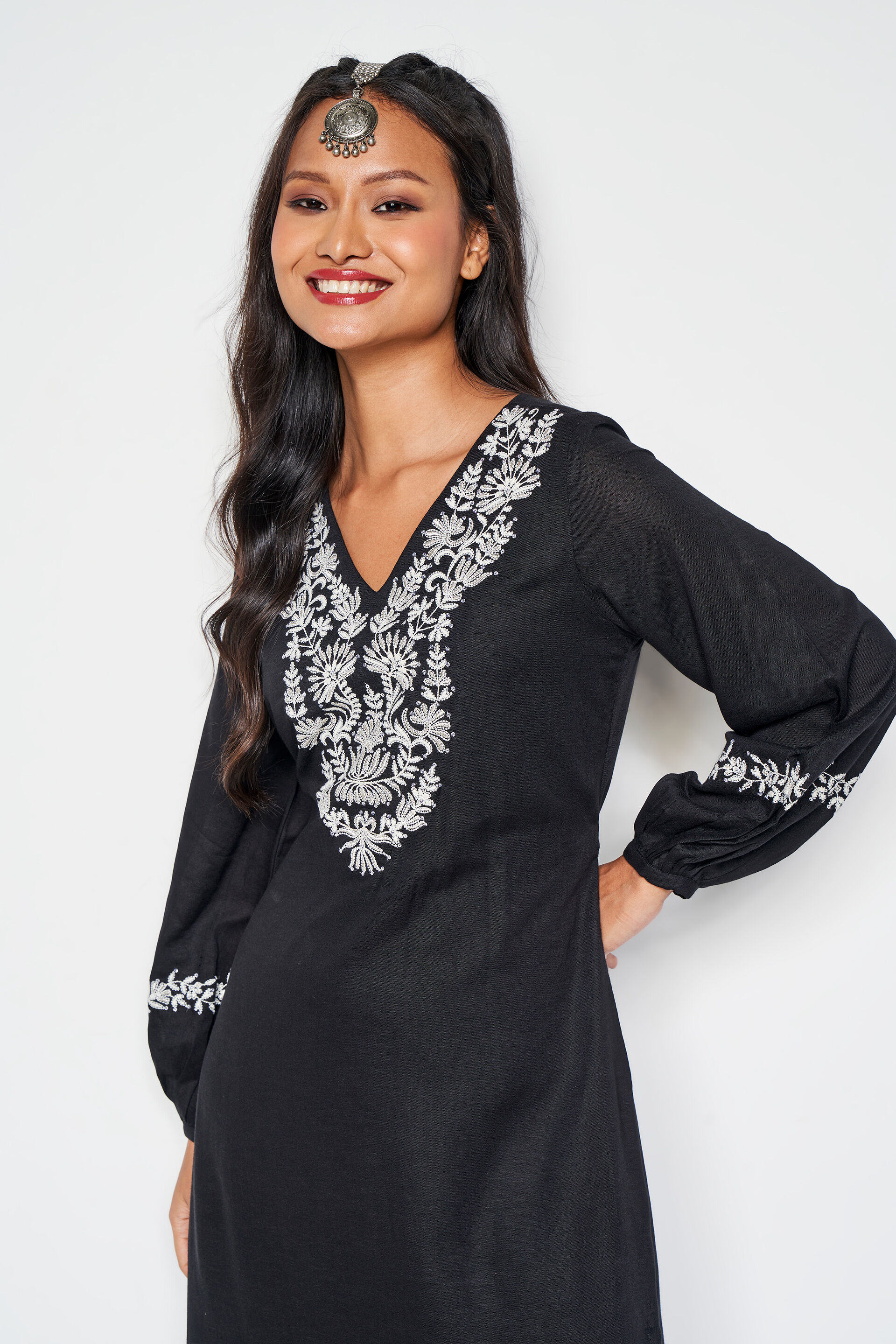 Priyotama Maxi Dress, Black, image 5