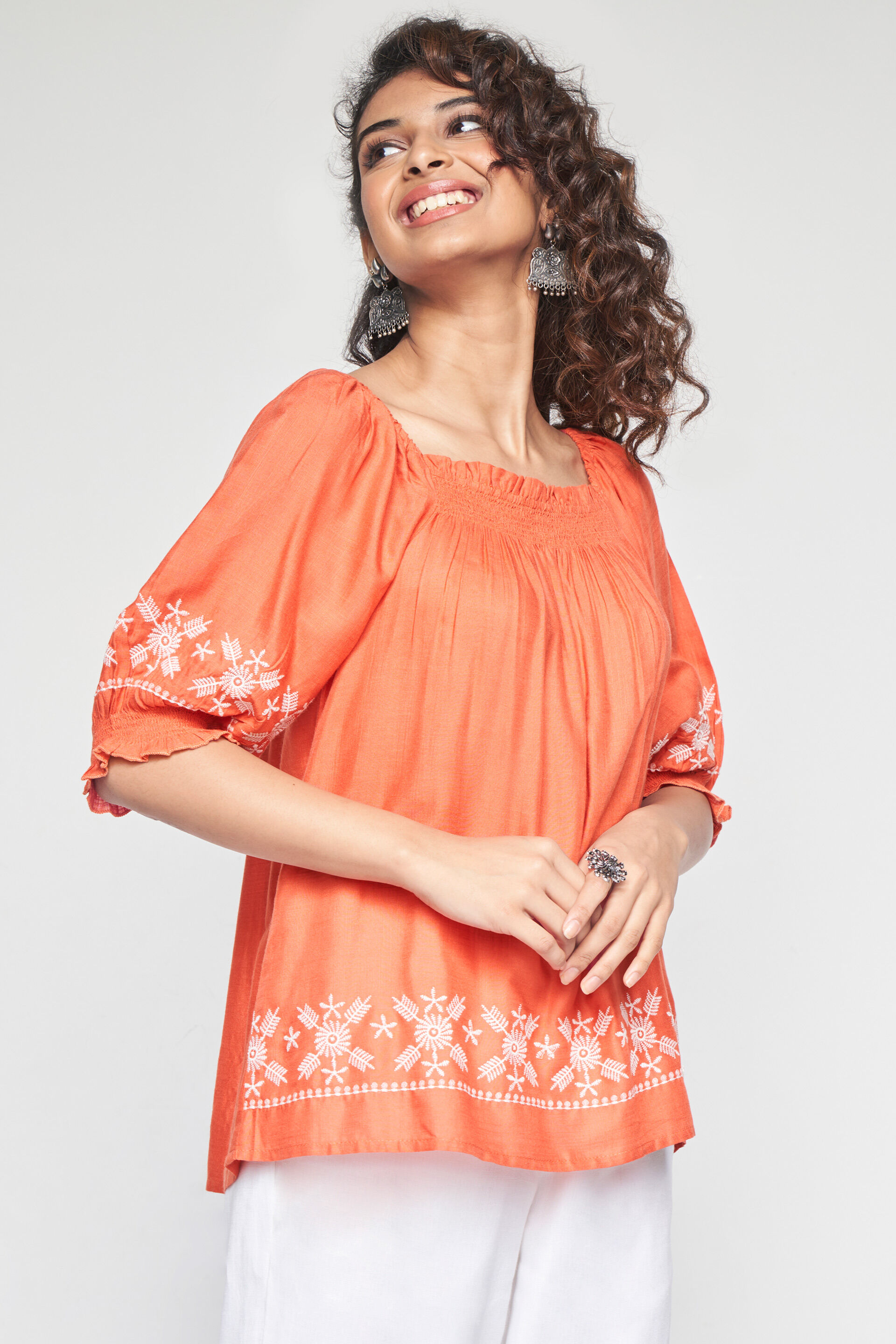 Fiesta top, Orange, image 2