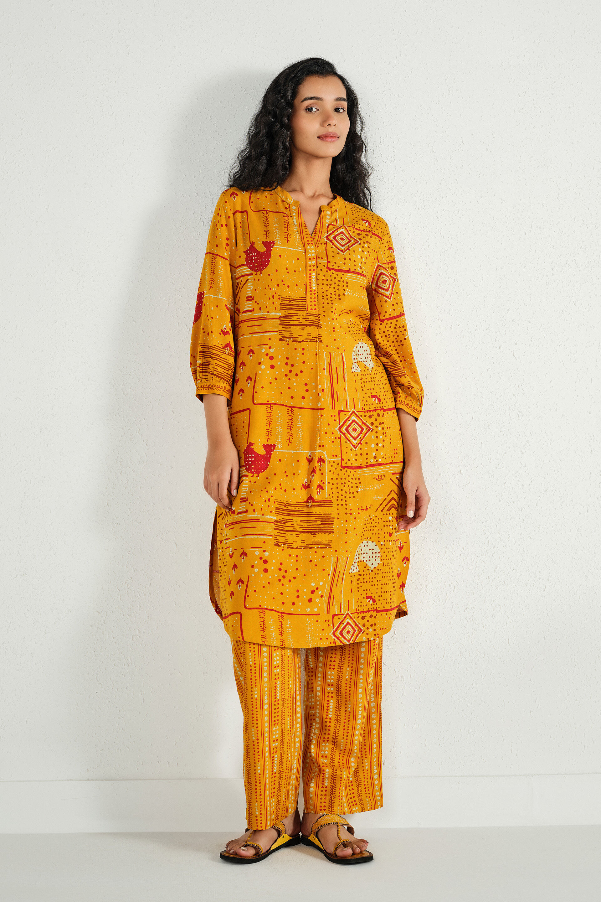 Mustard Meadow Co-ord Set, Mustard, image 2
