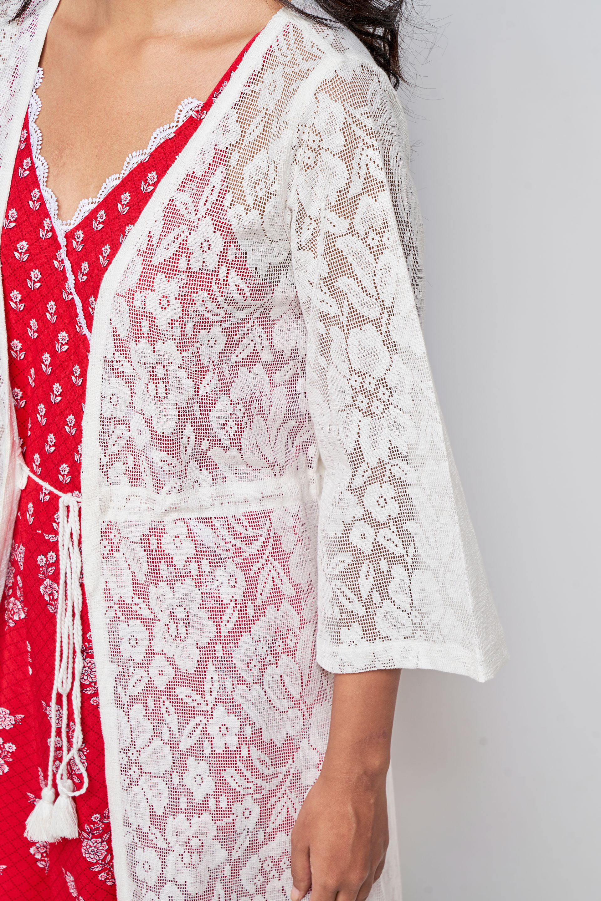 White Lace Cape, Off White, image 6