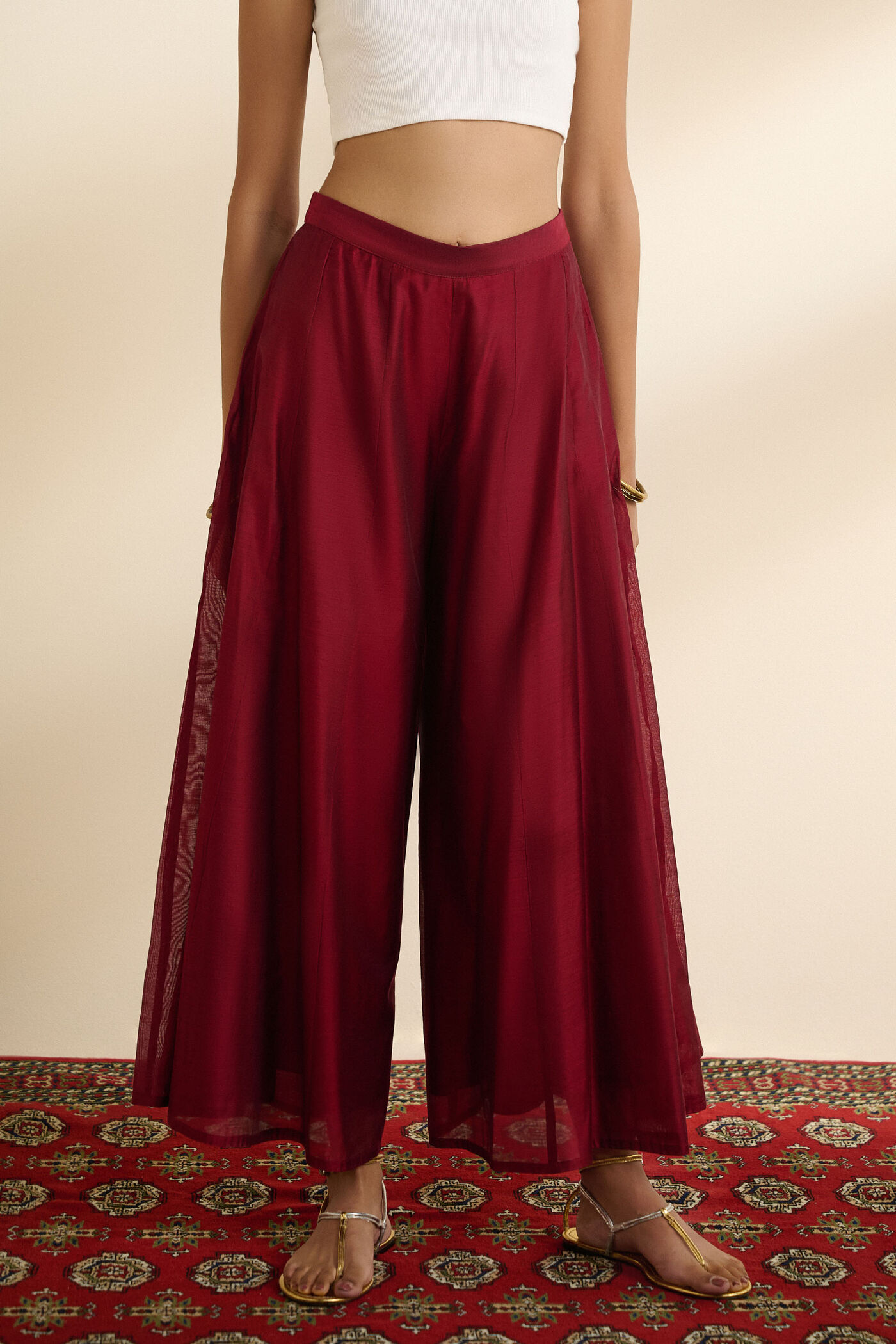 Flared Maroon Sharara