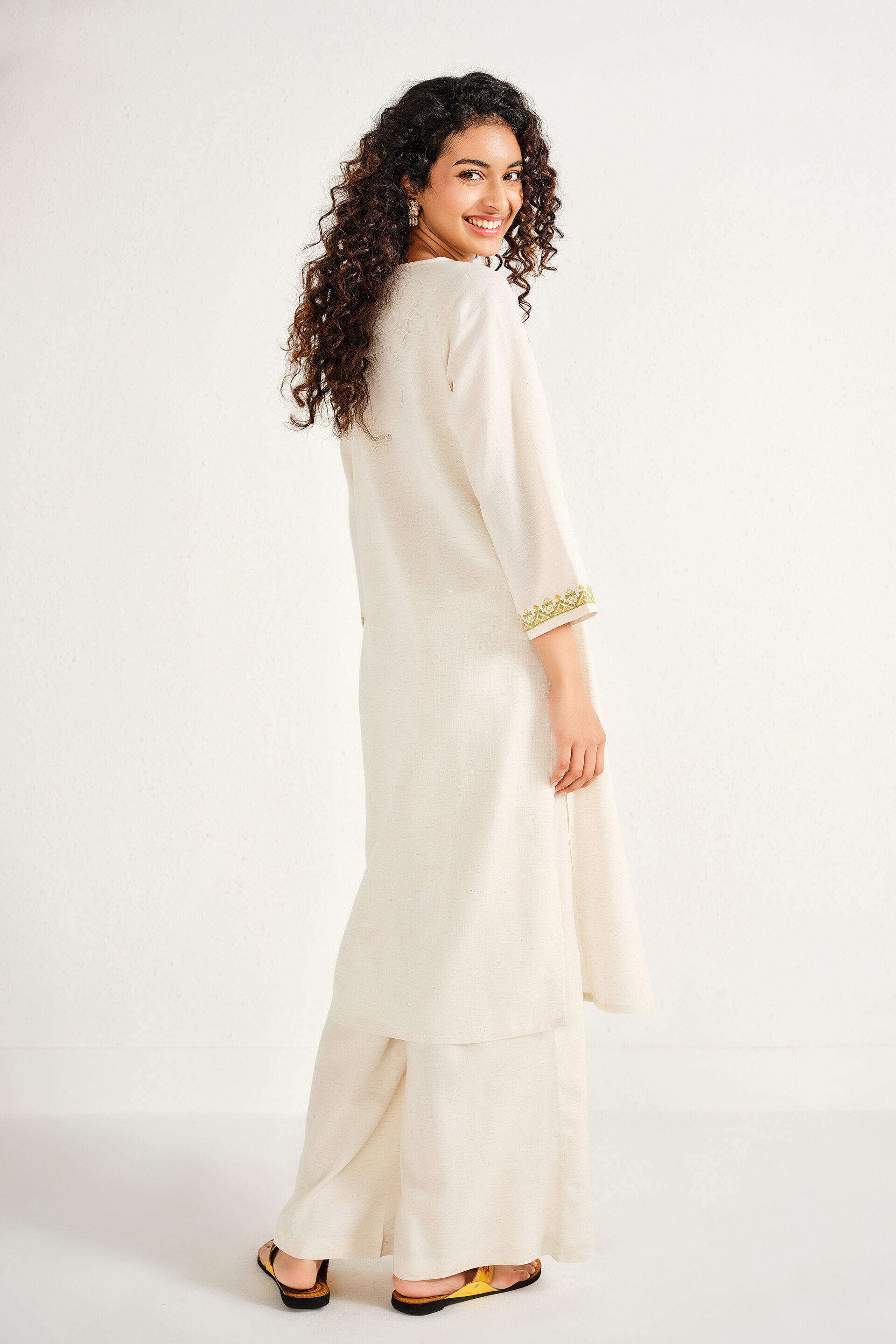Nivaya Natural Kurta, Natural, image 7