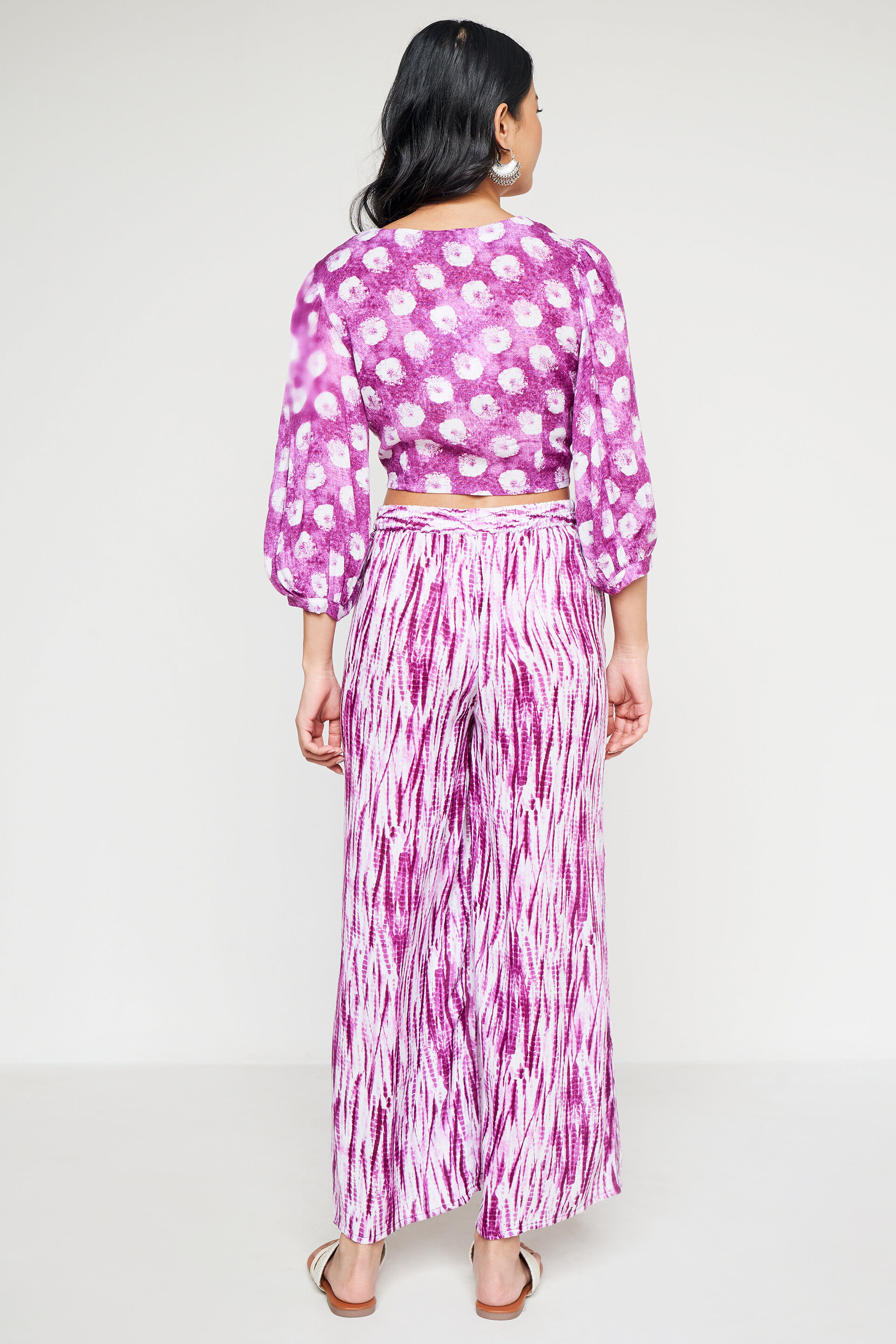 Lilac Floral Straight Set-2, Lilac, image 3