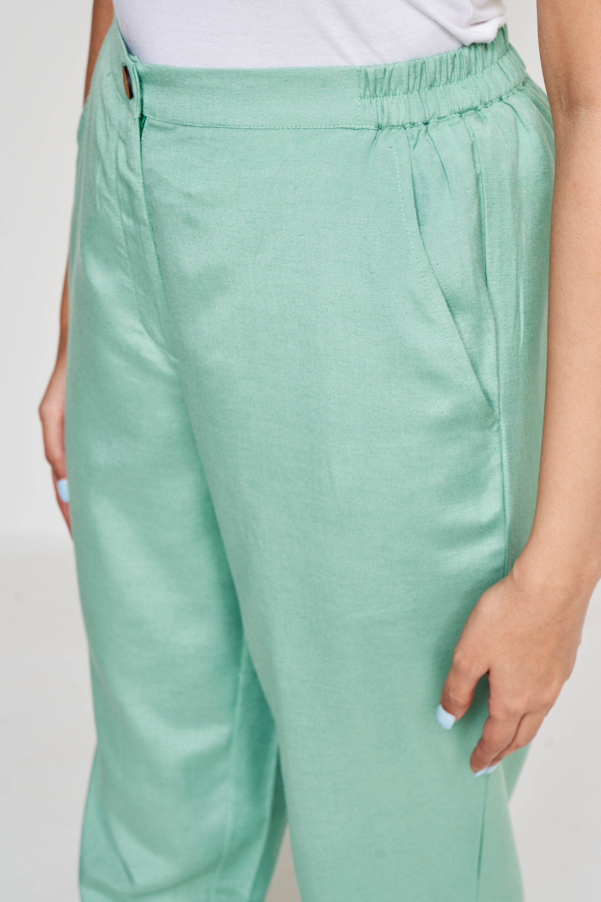 Sage Green Solid Straight Bottom, Sage Green, image 4