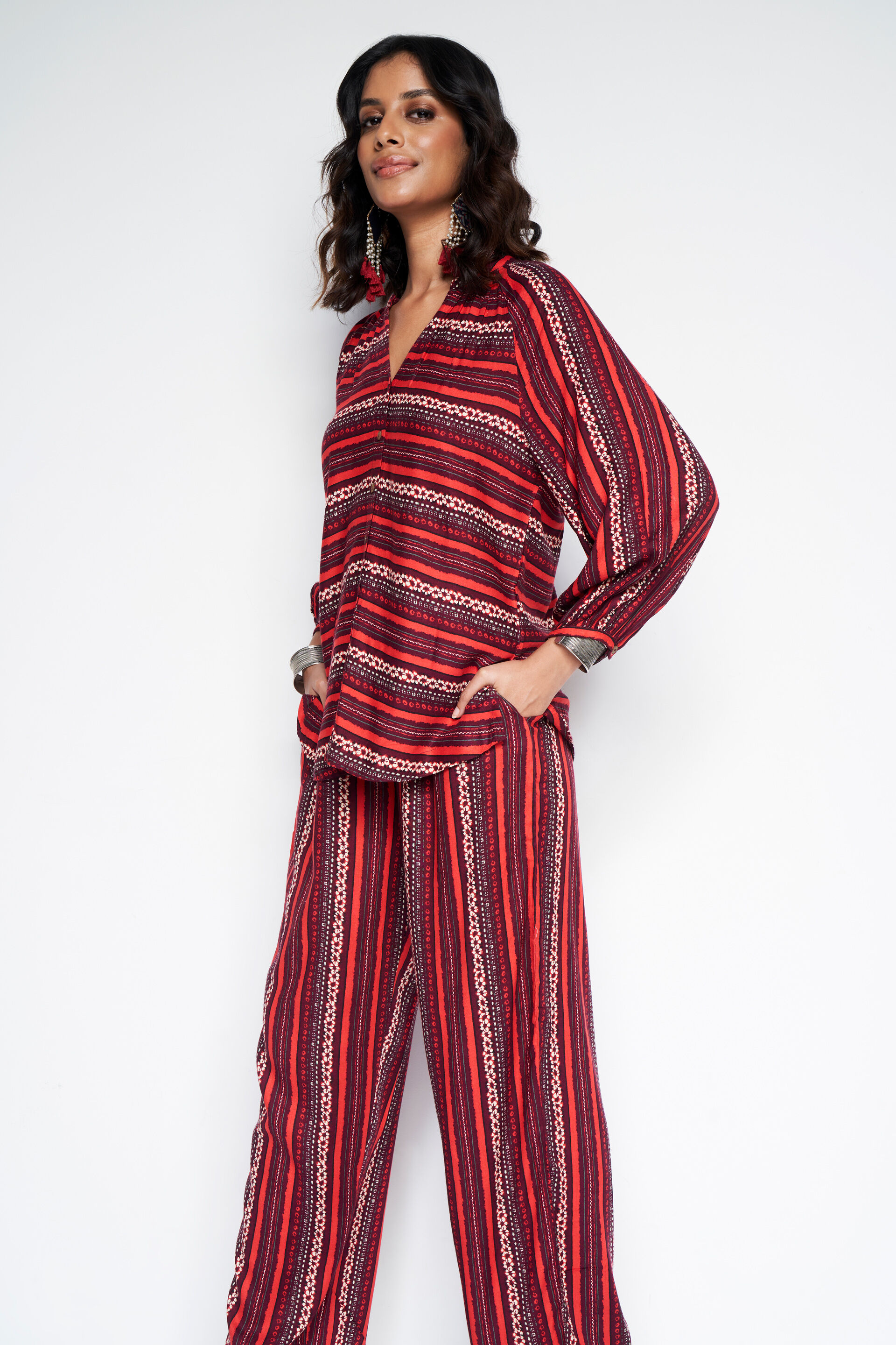 Red co ord outfit on sale