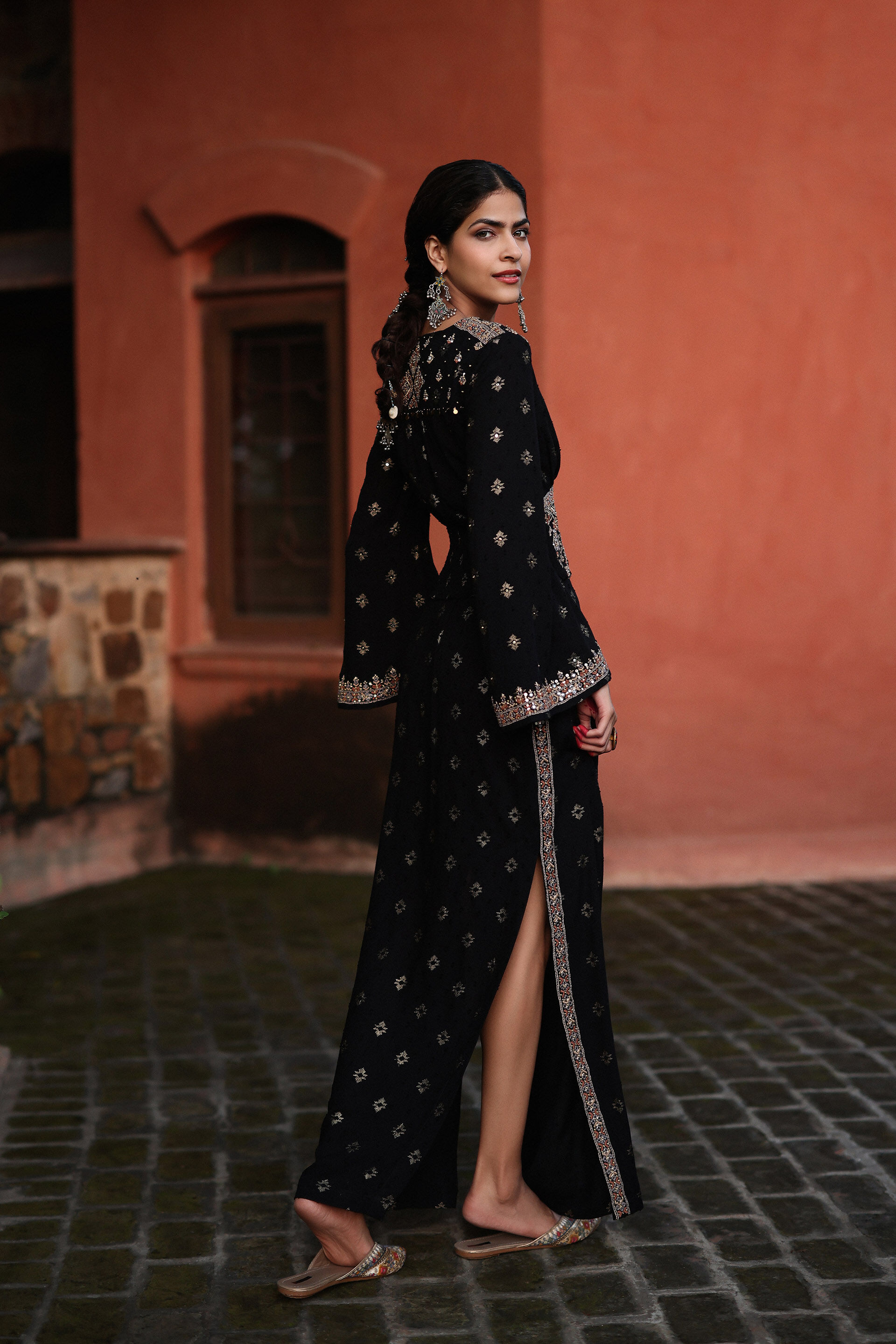 Shaam Mastani Co-ord Set, Black, image 4