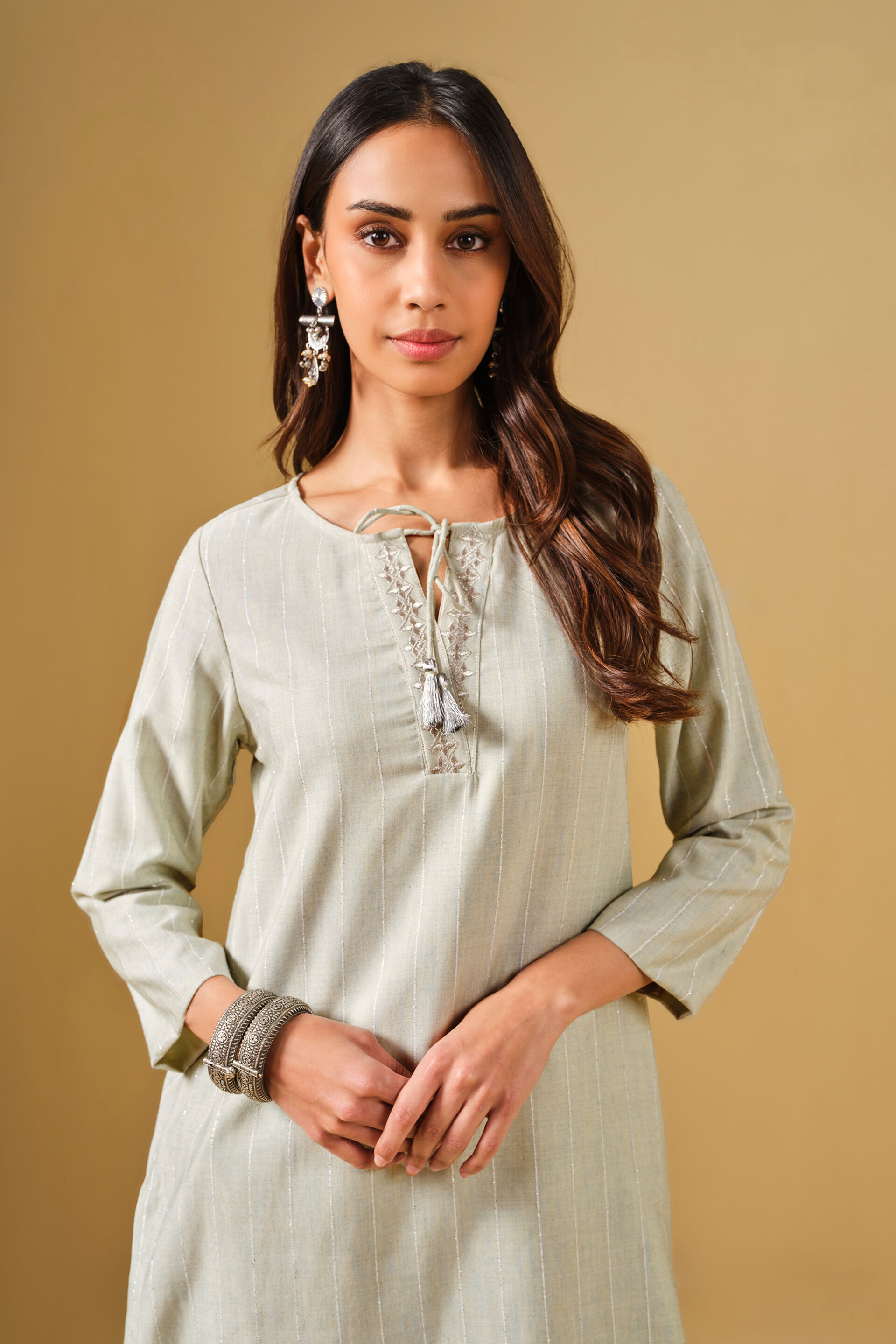 Embroidered Mint Green Tunic, Mint, image 6