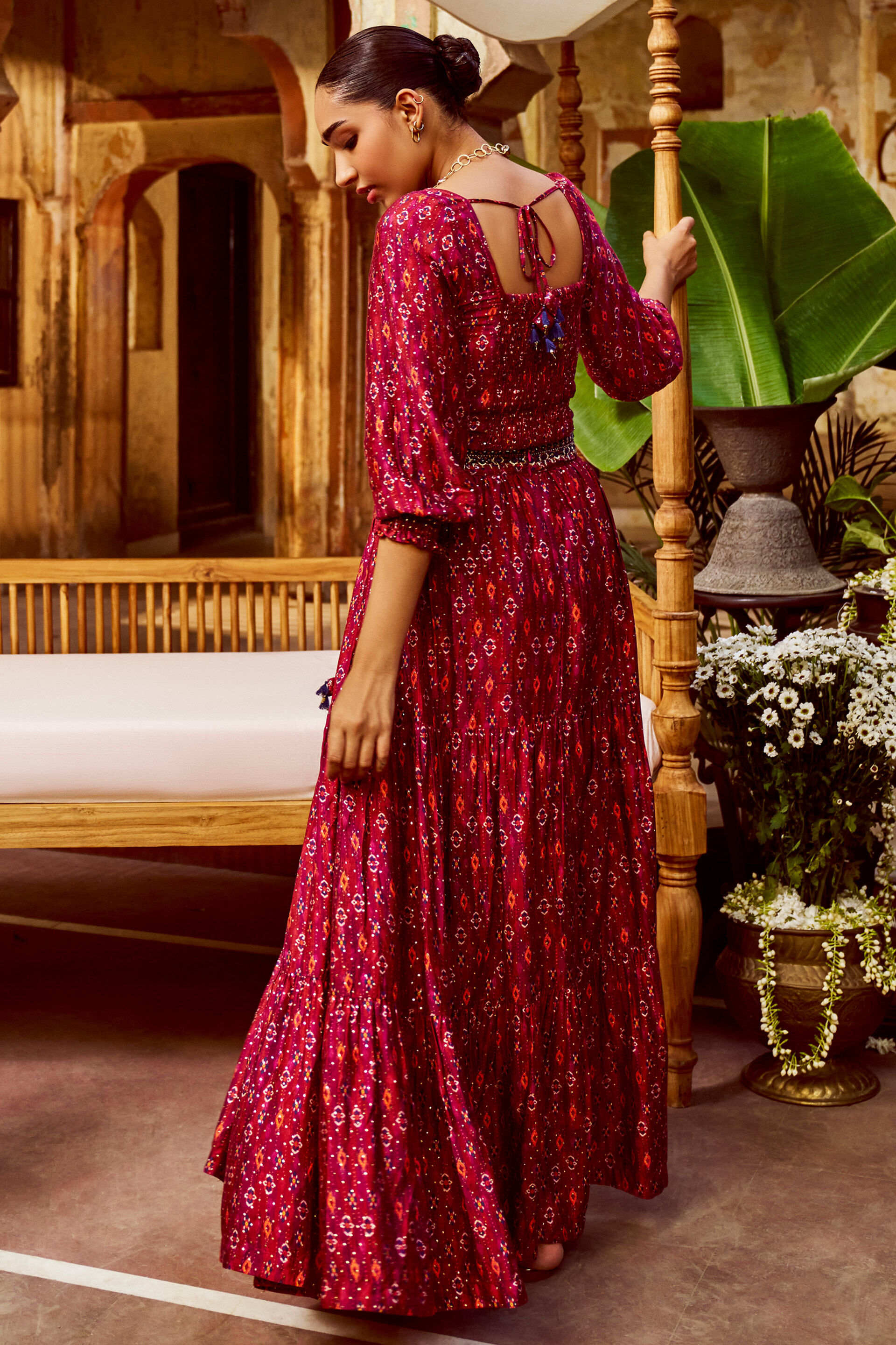 Red Gher Love Skirt Set, Red, image 4