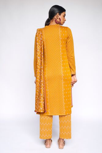 4 - Mustard Floral Straight Suit, image 4