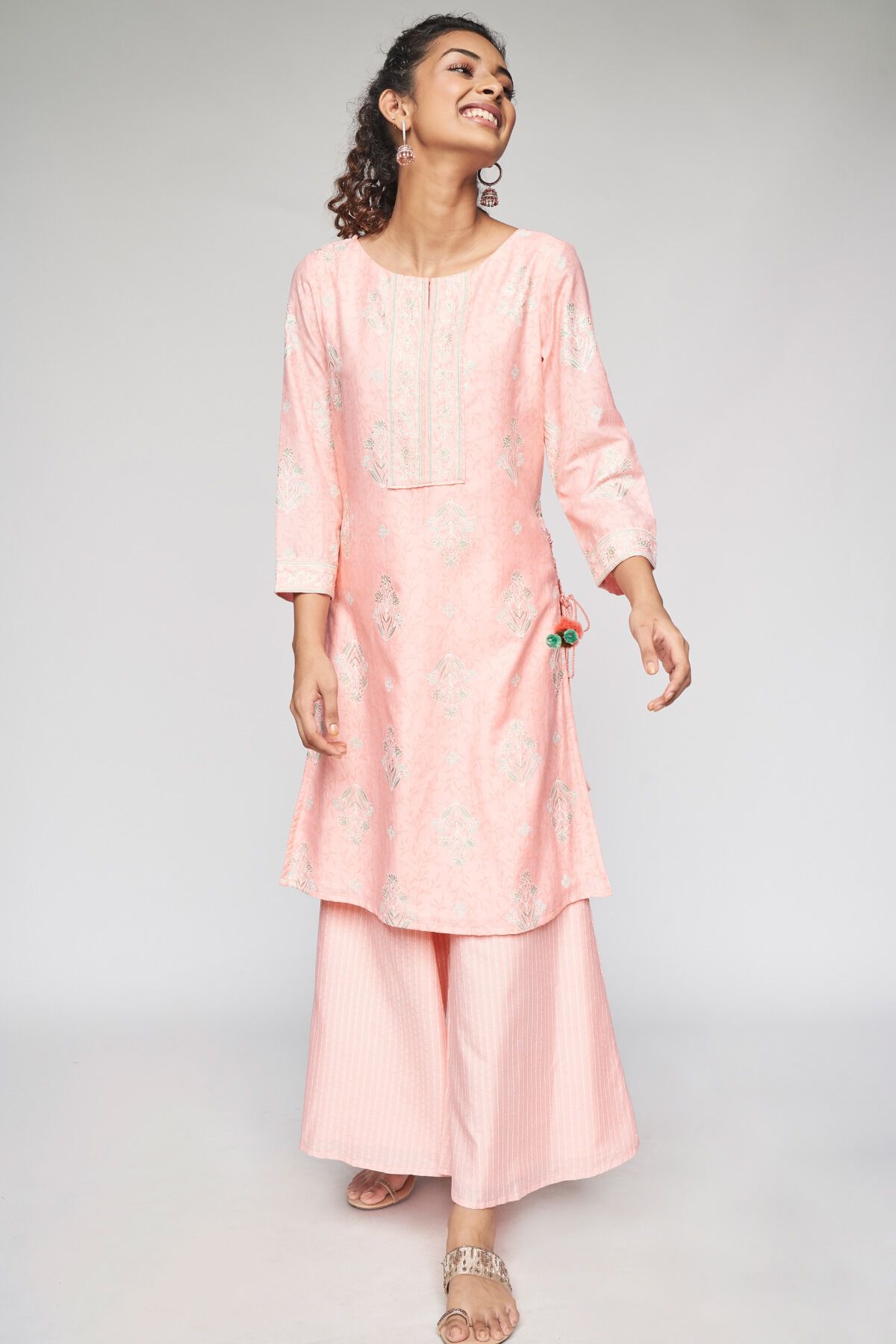 Pink Kurta online from Global Desi 