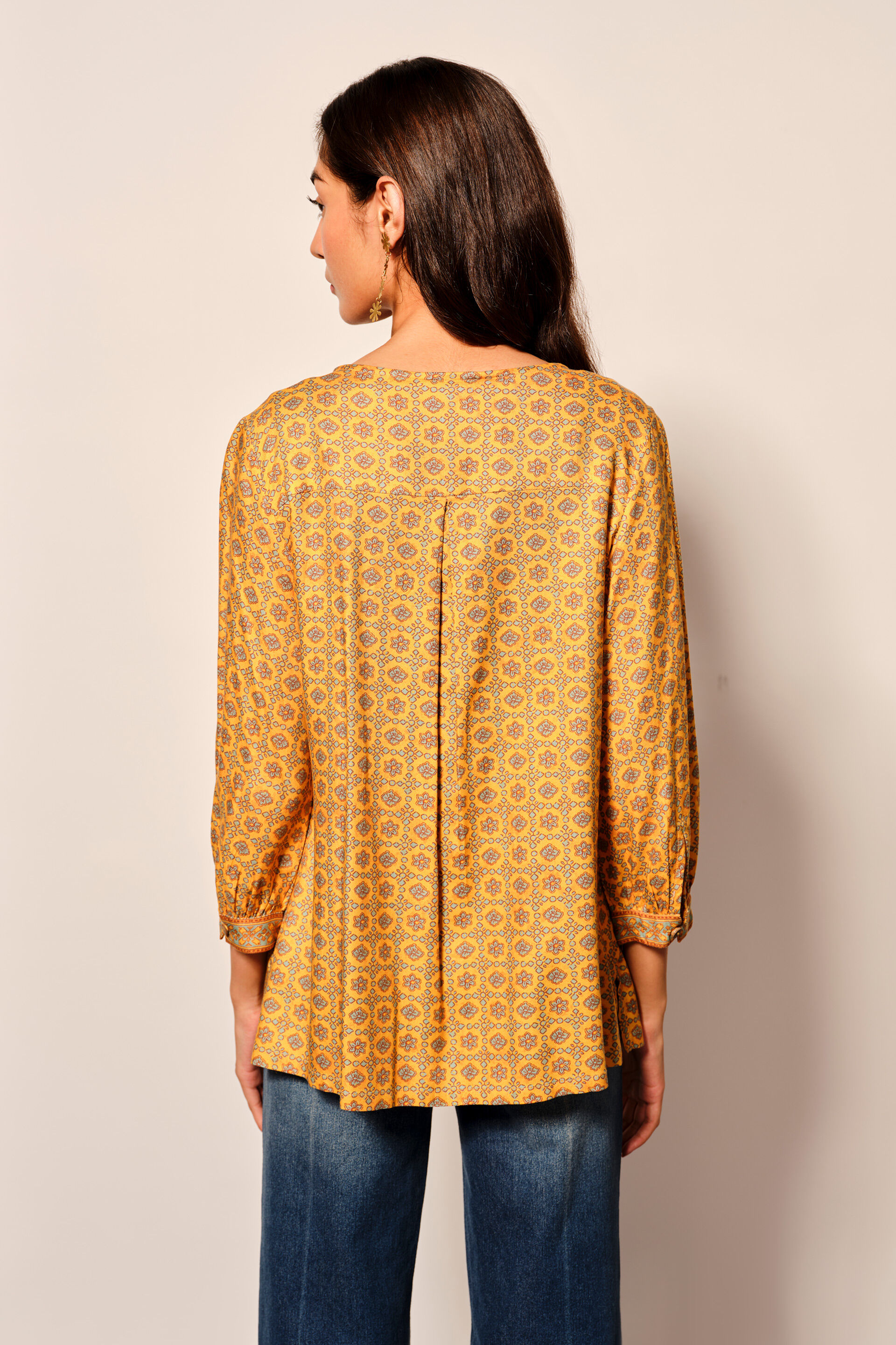 Mustard Tassel Short Top, Mustard, image 5