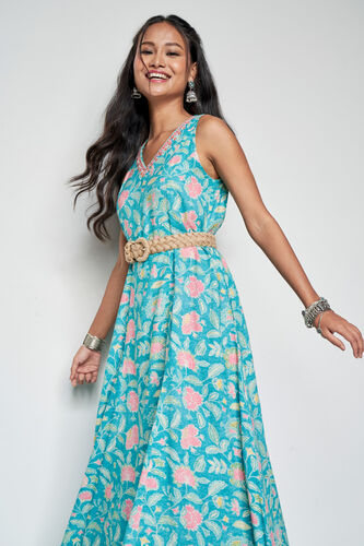 Take A Breather Maxi Dress, Aqua, image 4