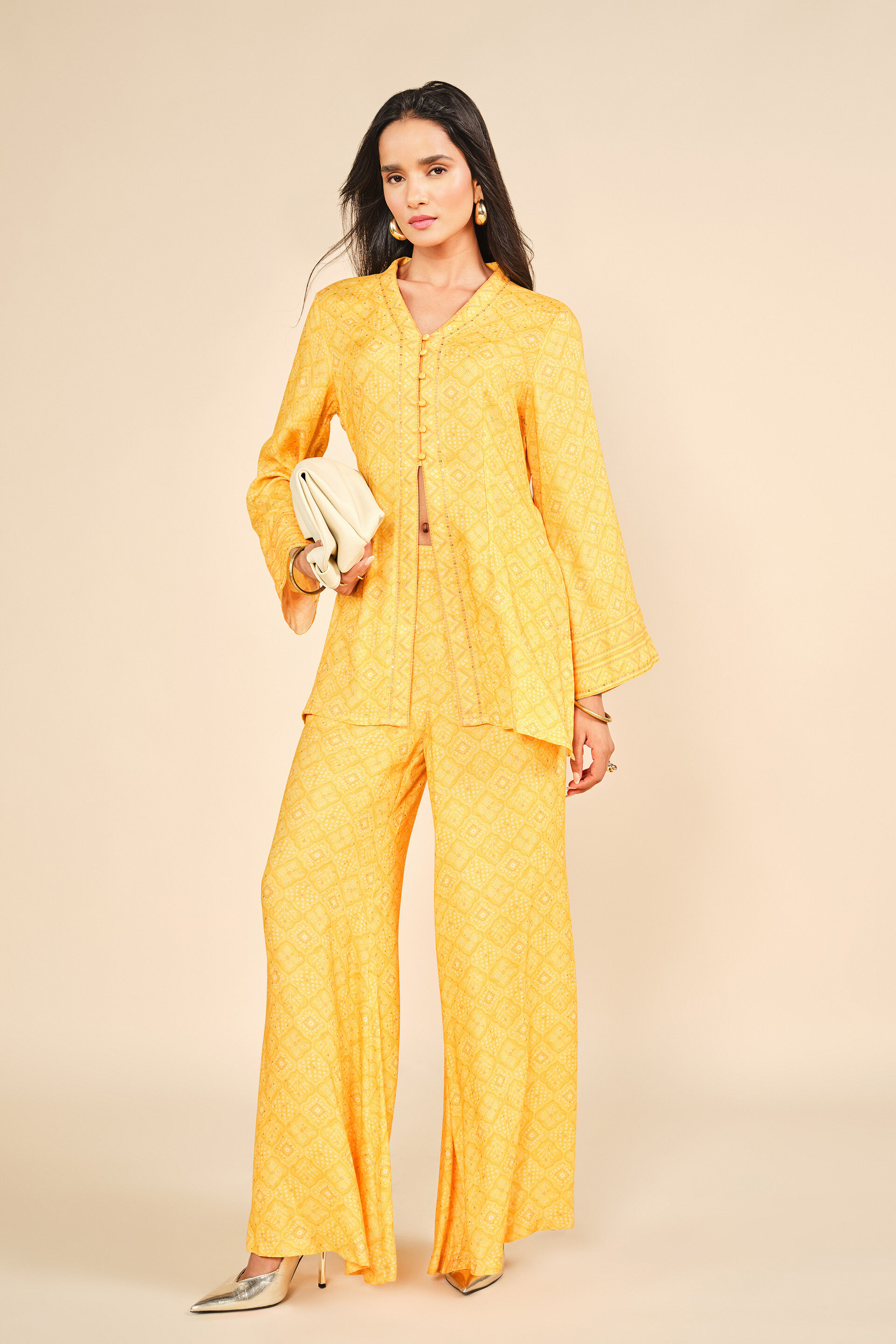 Genda Ishq Co-ord, Mustard, image 5