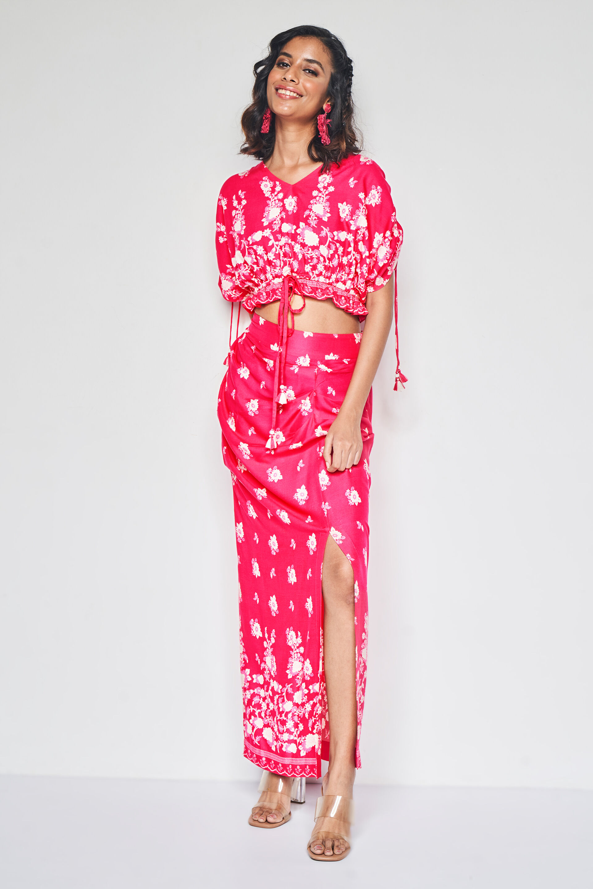 Gulabi Geet Co-ords Set, Pink, image 7