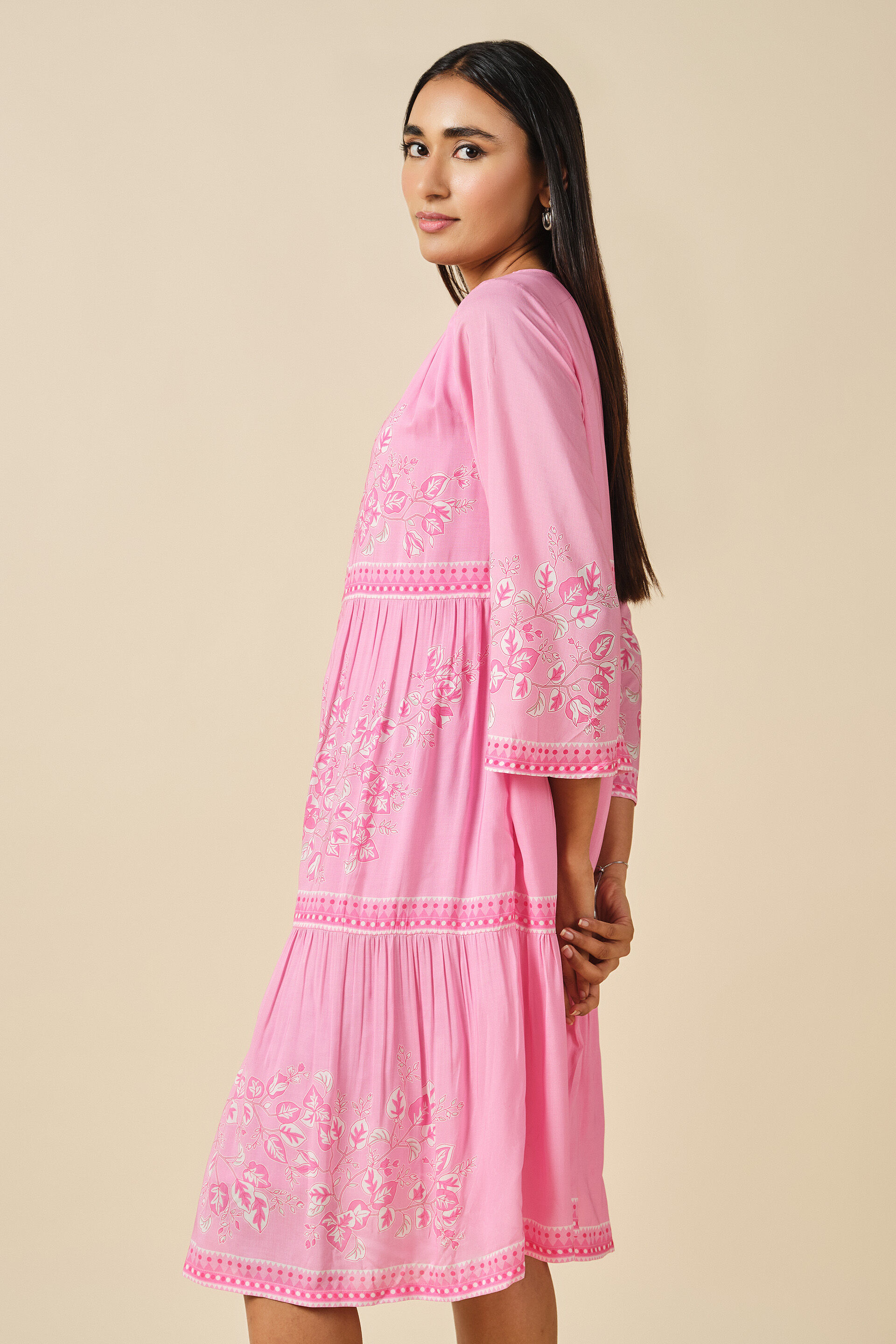 Pink Bahar Dress, Pink, image 5
