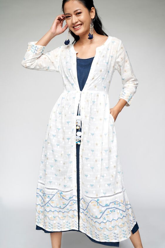 2 - White Tie-Ups Fit and Flare Co-ordinate Set, image 2