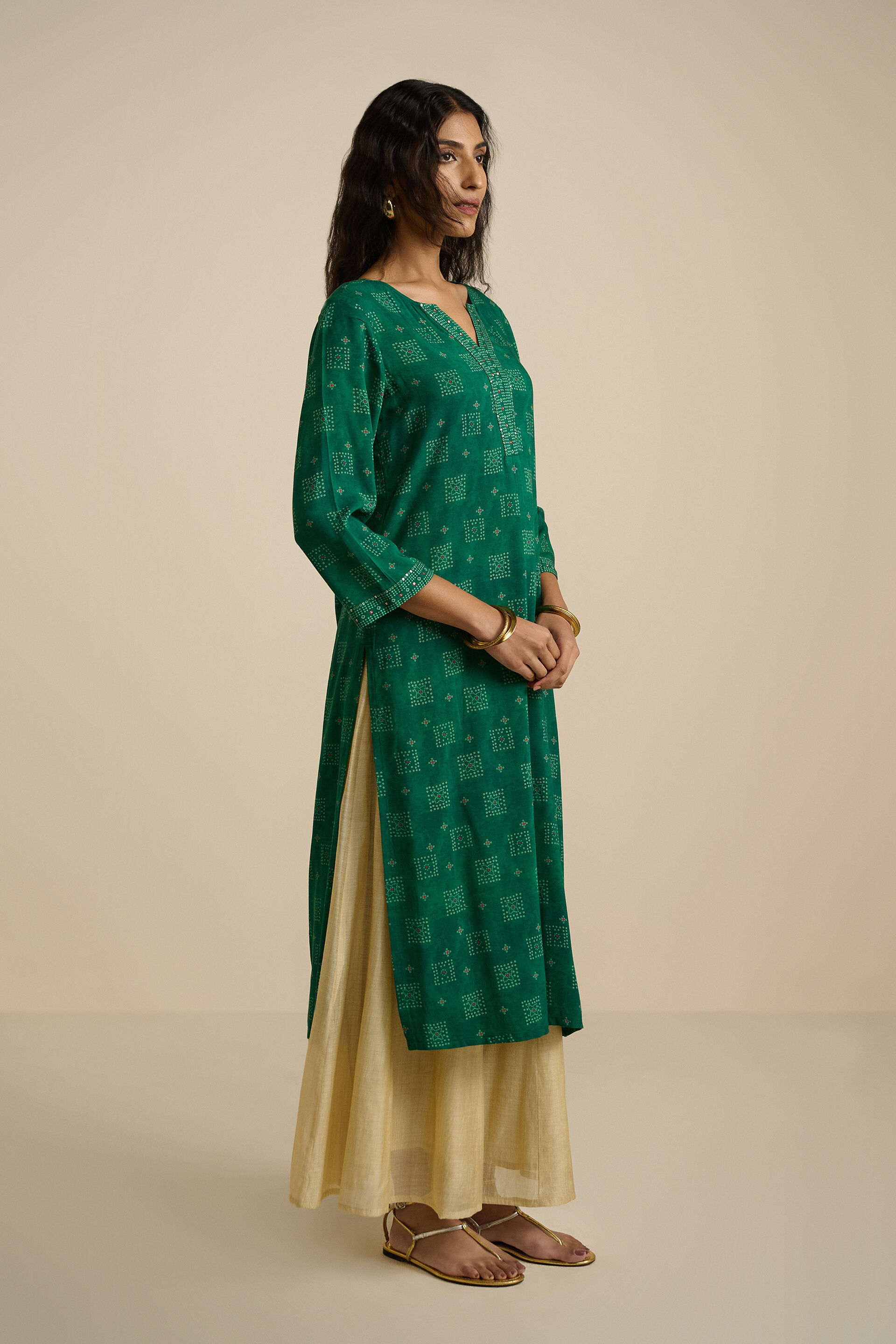 Hara Paan Kurta, Green, image 3