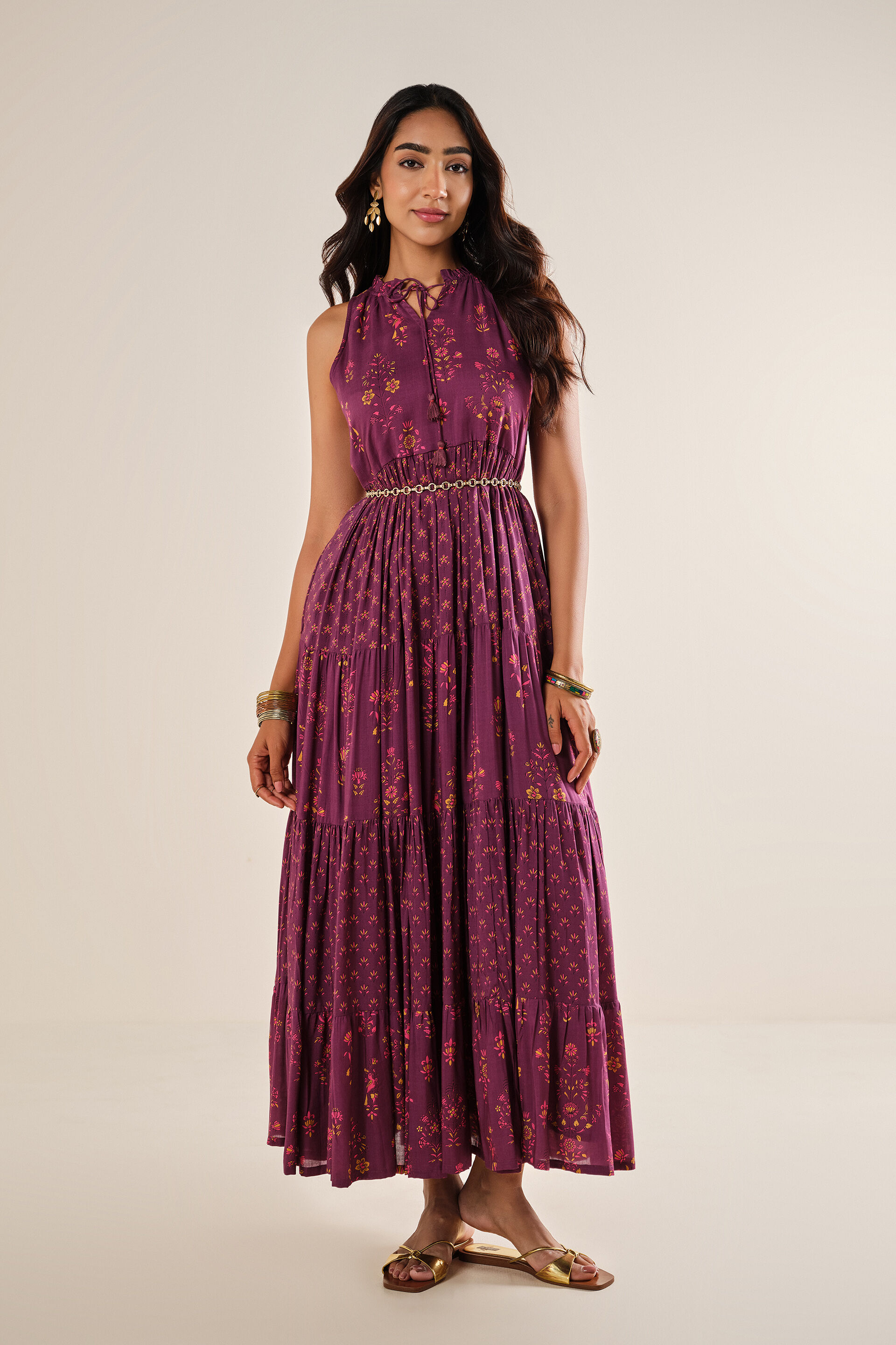 Aashiqana Modal Maxi Gown, Wine, image 6