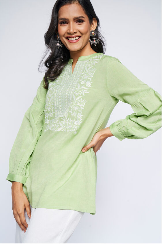 Sage Green A-Line Top, Sage Green, image 3