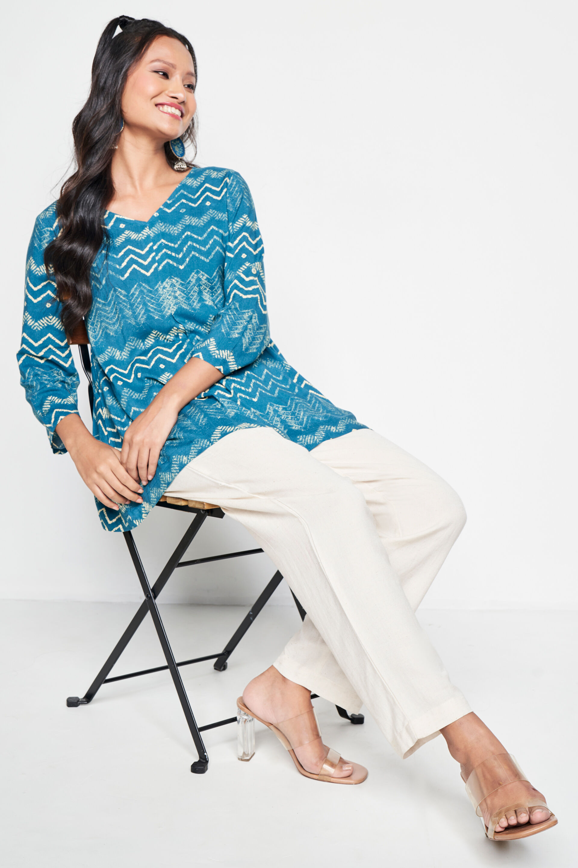 Waves Straight Top, Aqua, image 6