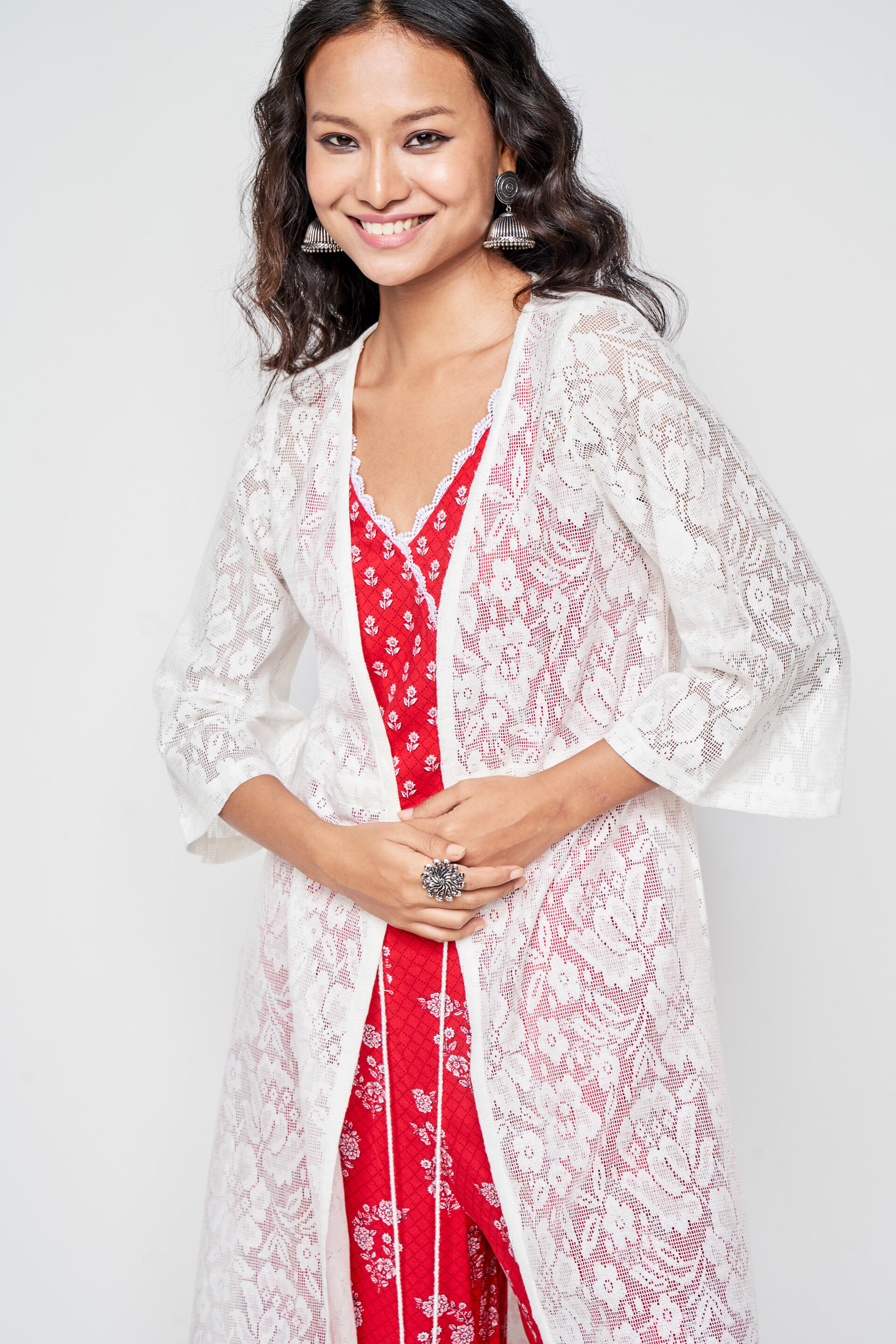 White Lace Cape, Off White, image 5