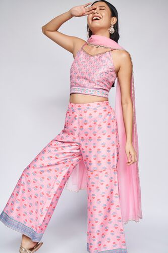 5 - Pink Floral Fit & Flare Suit, image 6