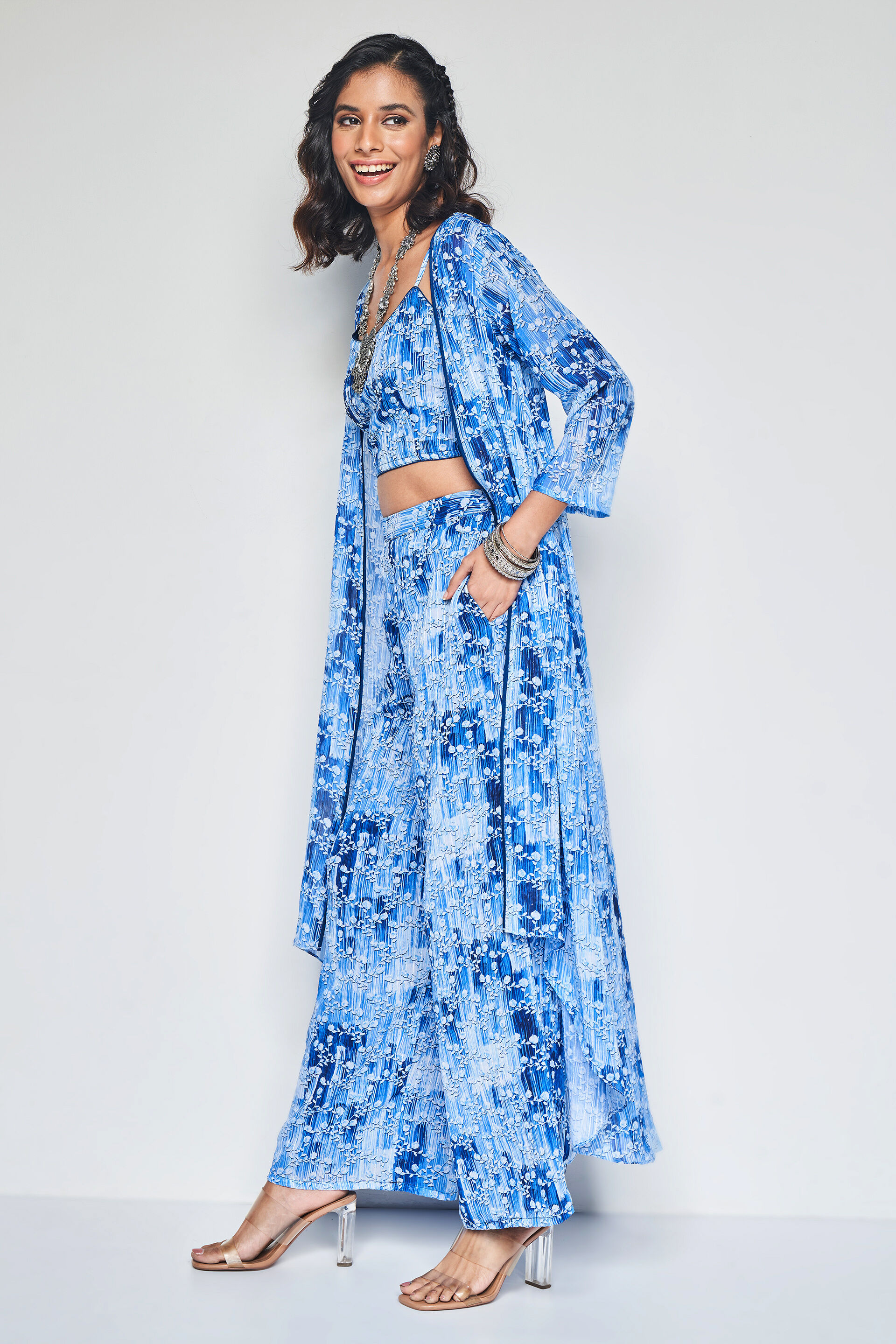 Aasman Shrug Set, Blue, image 4