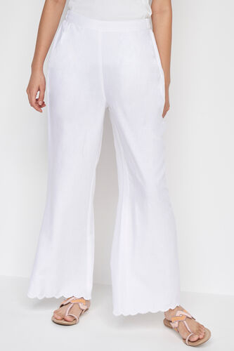 Buy White Solid Flared Bottom Online at Best Price at Global Desi ...