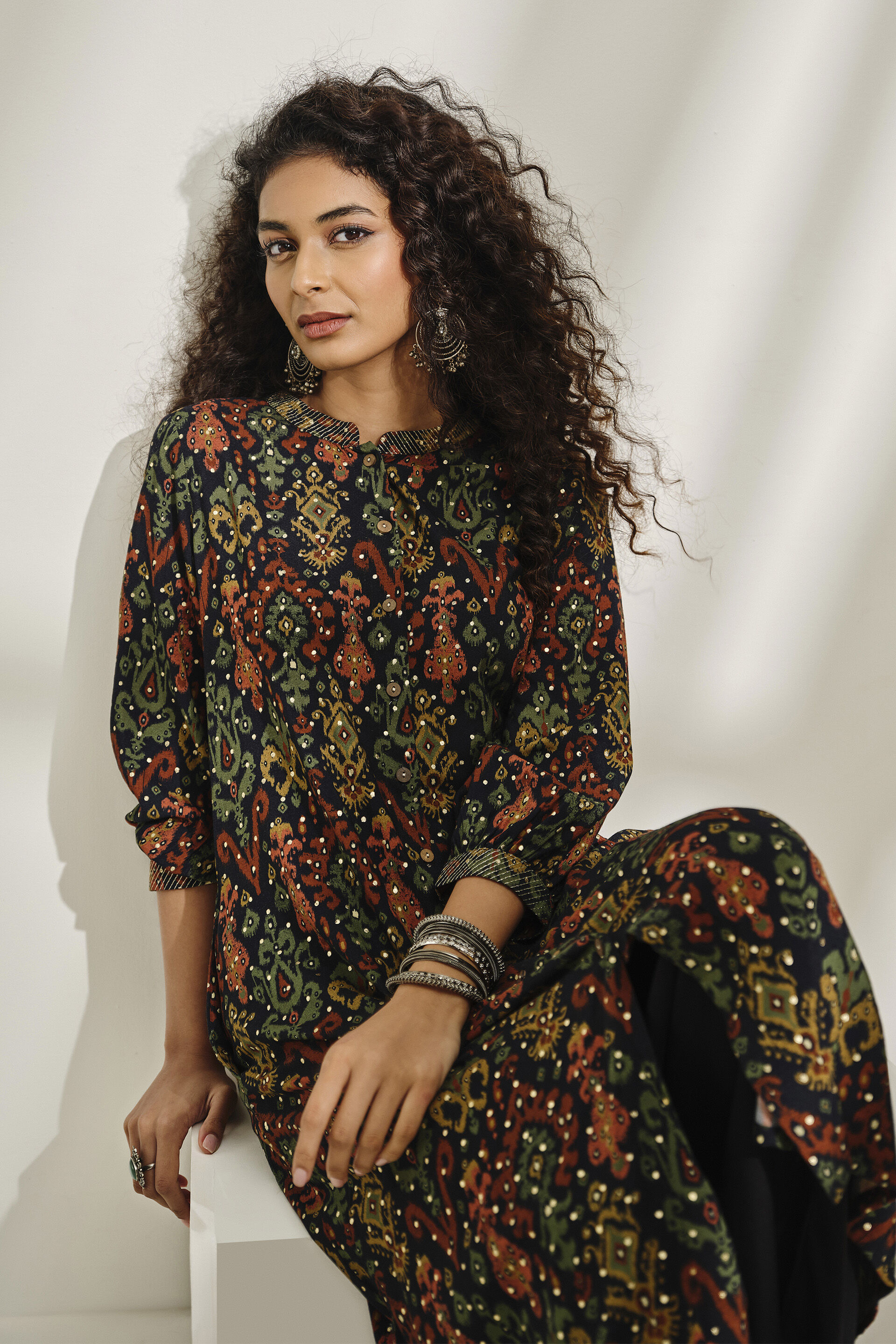 Black Kamaal Kurta, Black, image 2