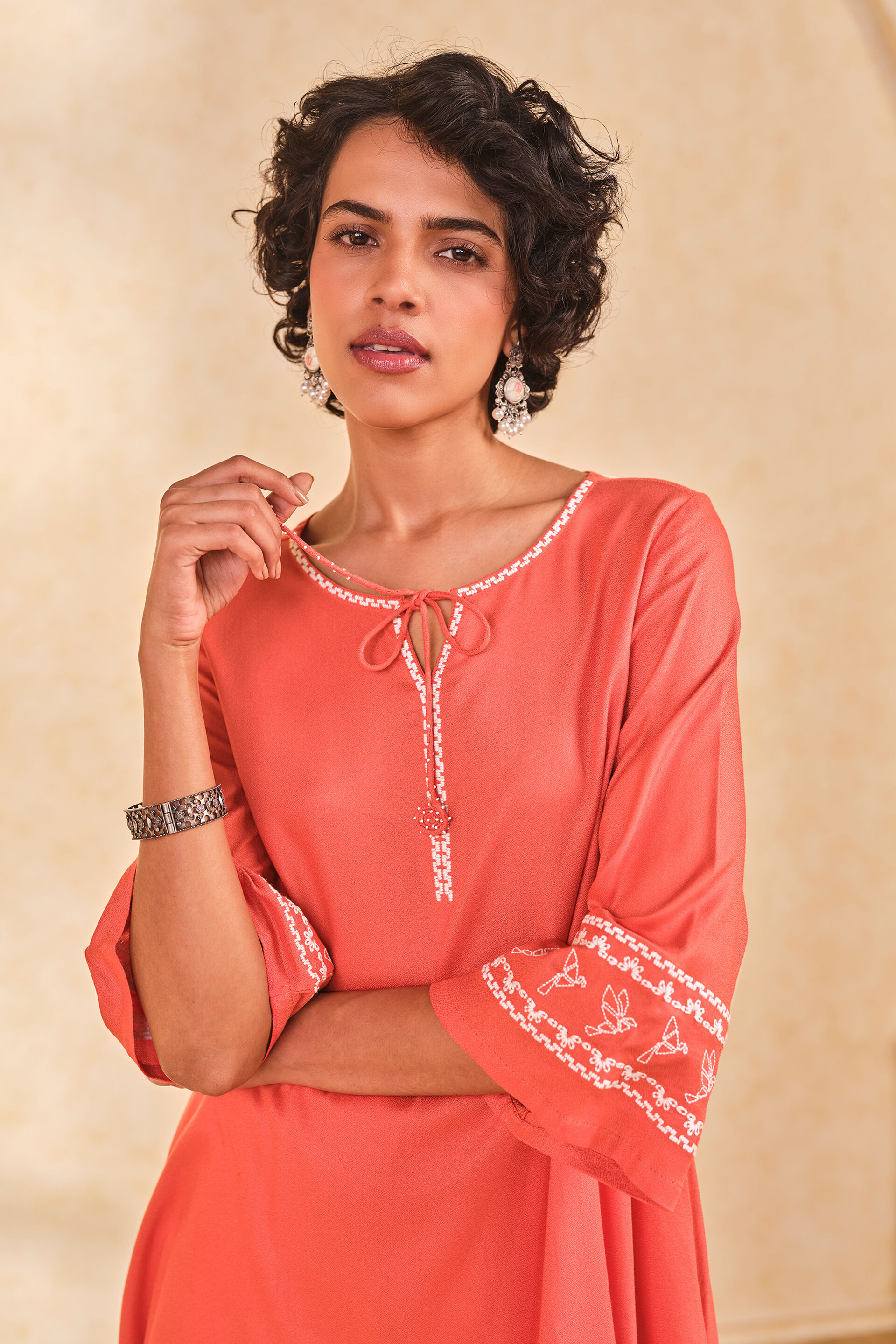 Citrus Charm Tunic, Orange, image 7