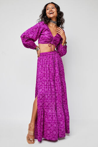 Violet Skirt Co-ords, Purple, image 3