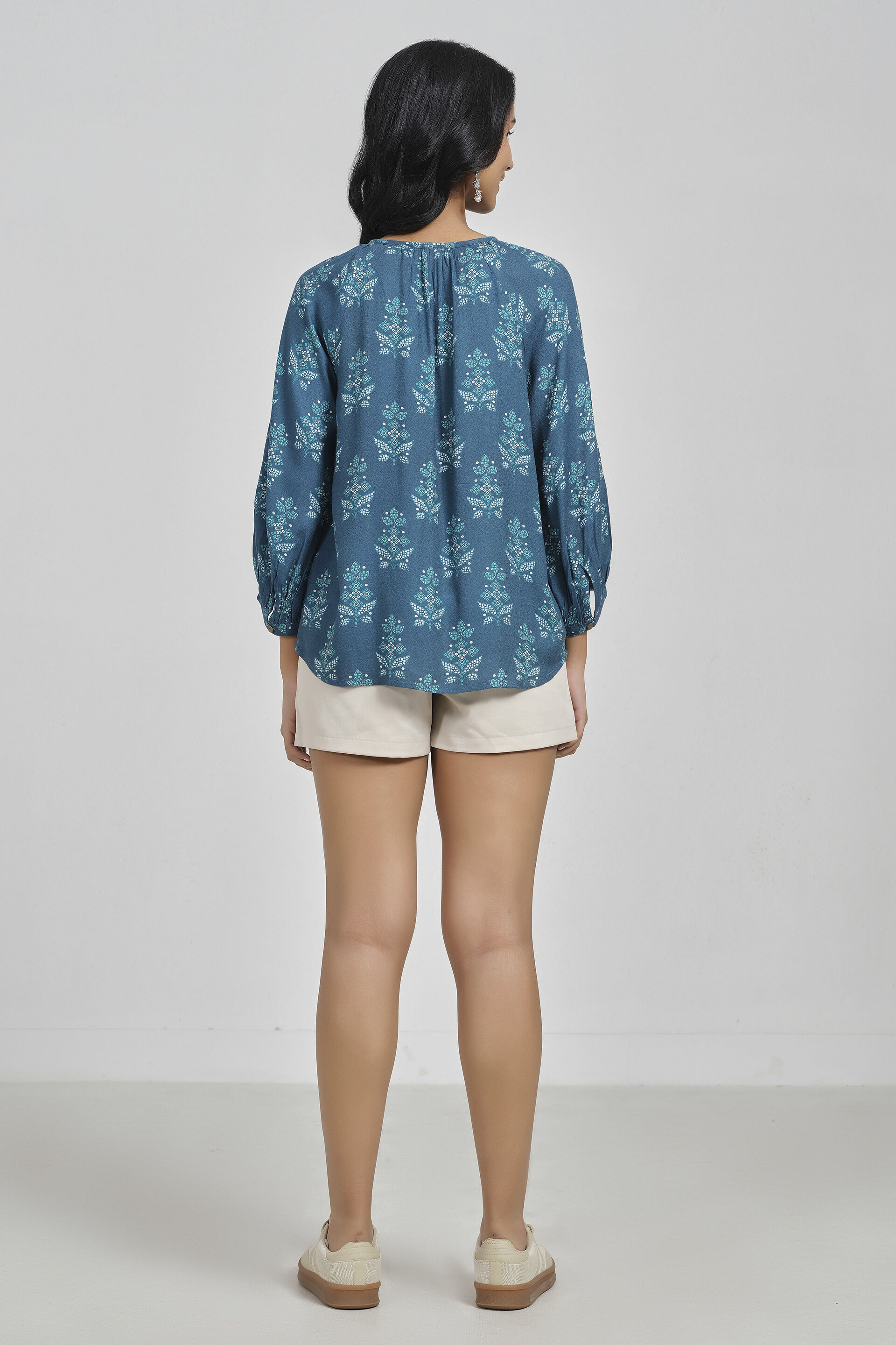 Ivana Indigo Top, Indigo, image 5