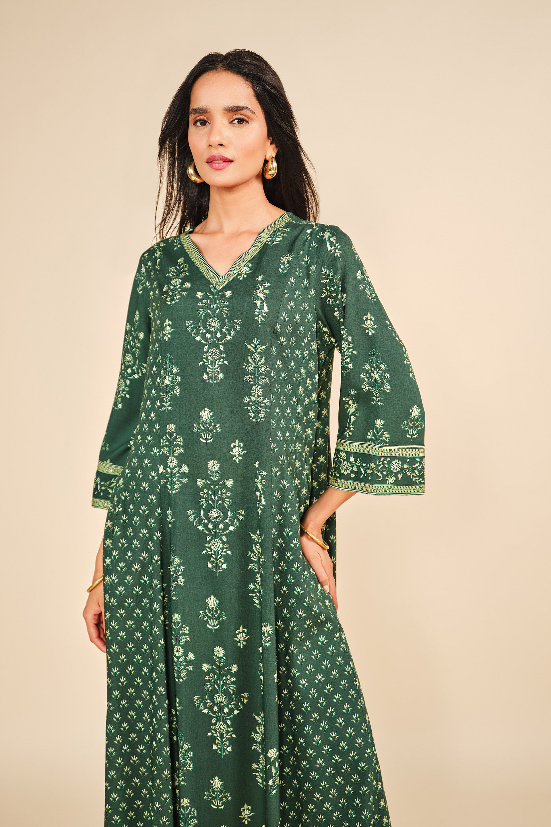 Aashiqana Kurta Set, Green, image 4