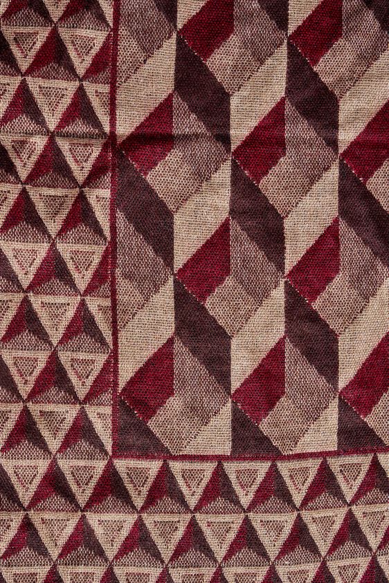 Maroon Acrylic Solid Scarf, , image 2