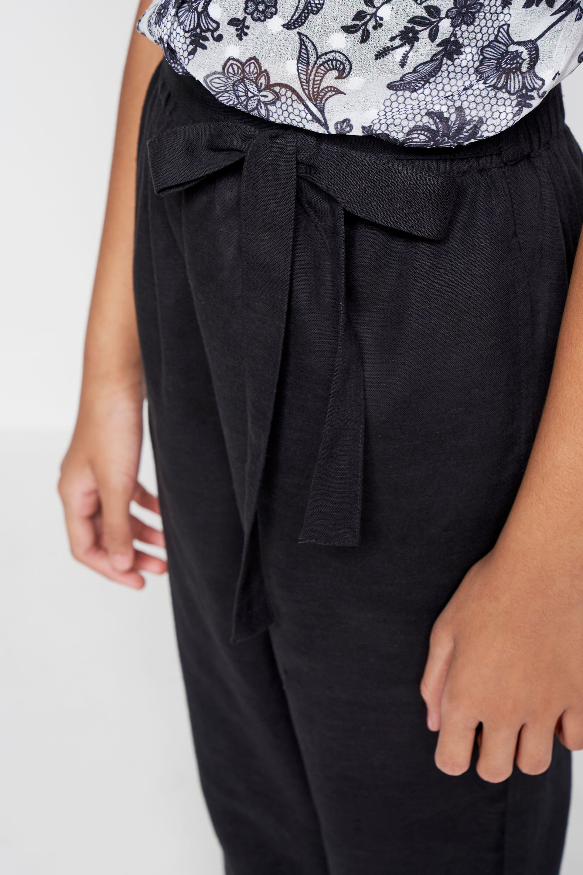 Black Straight-Fit Trousers, Black, image 5