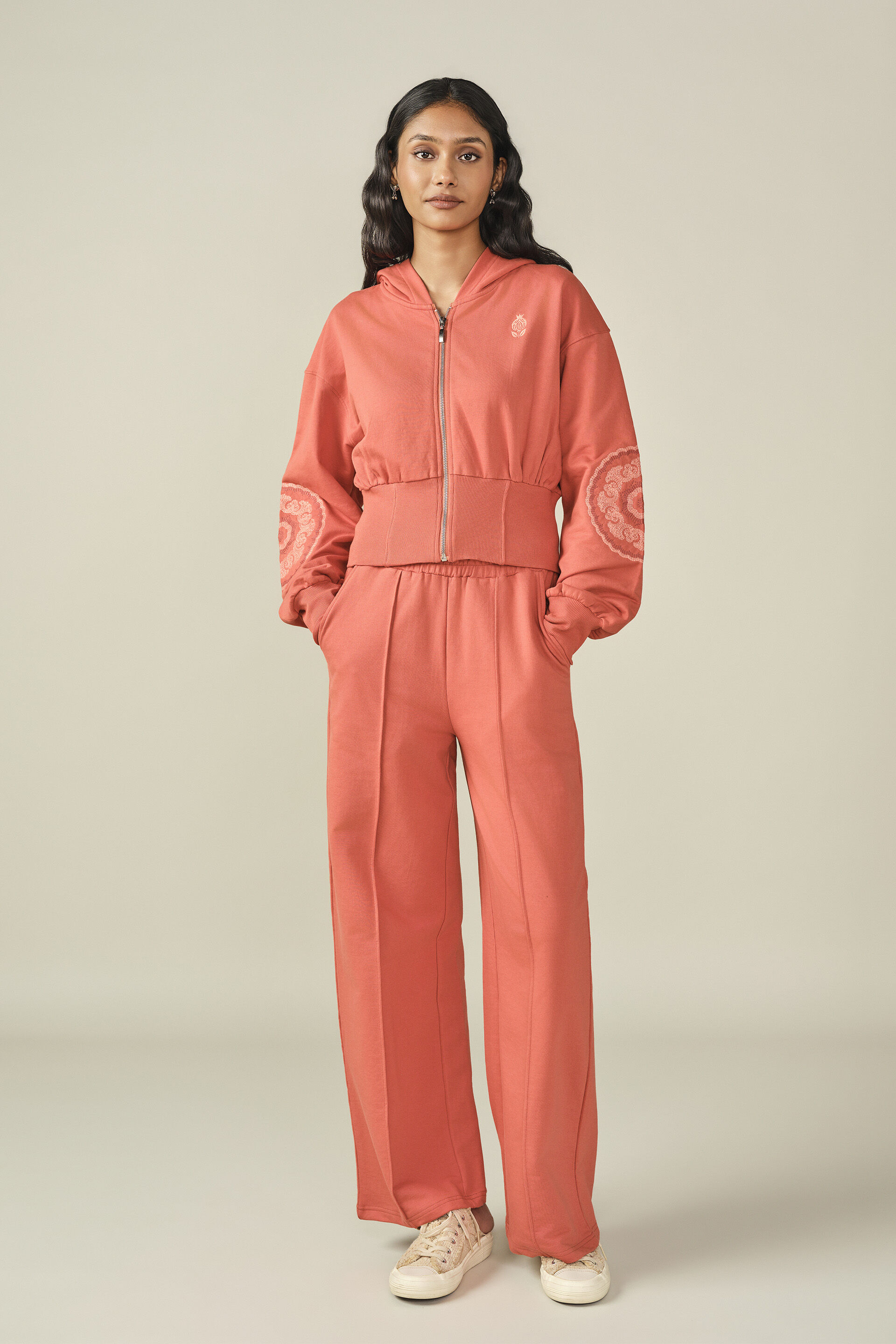 Solid Hoodie in Rust, Rust, image 5