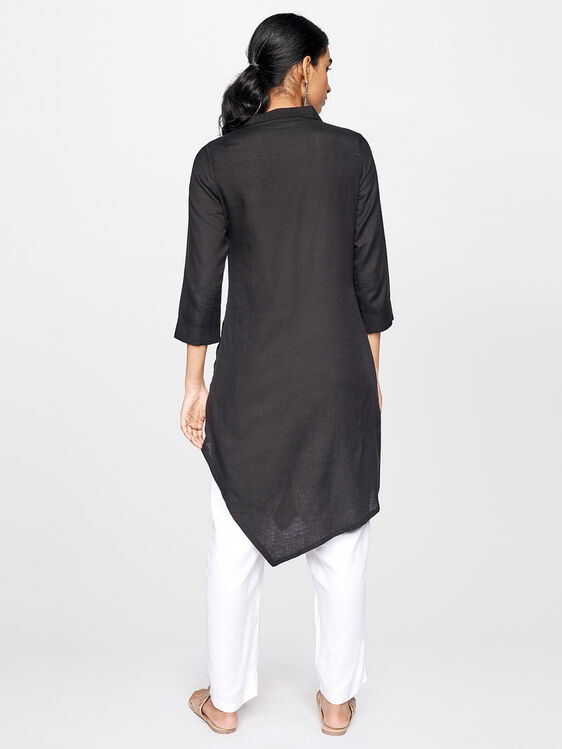 Asymmetric Tunic, Black, image 4