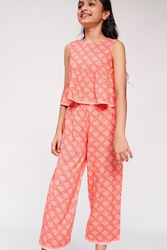 5 - Coral Floral Printed Fit And Flare Suit, image 5