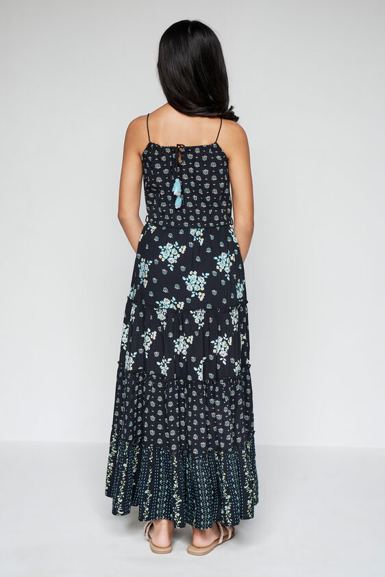 Floral Maxi Dess, Black, image 5