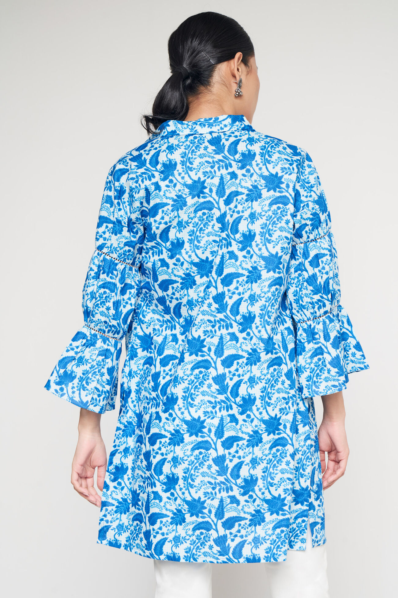 Buy Blue Floral Shirt Style Set Online at Best Price at Global Desi ...