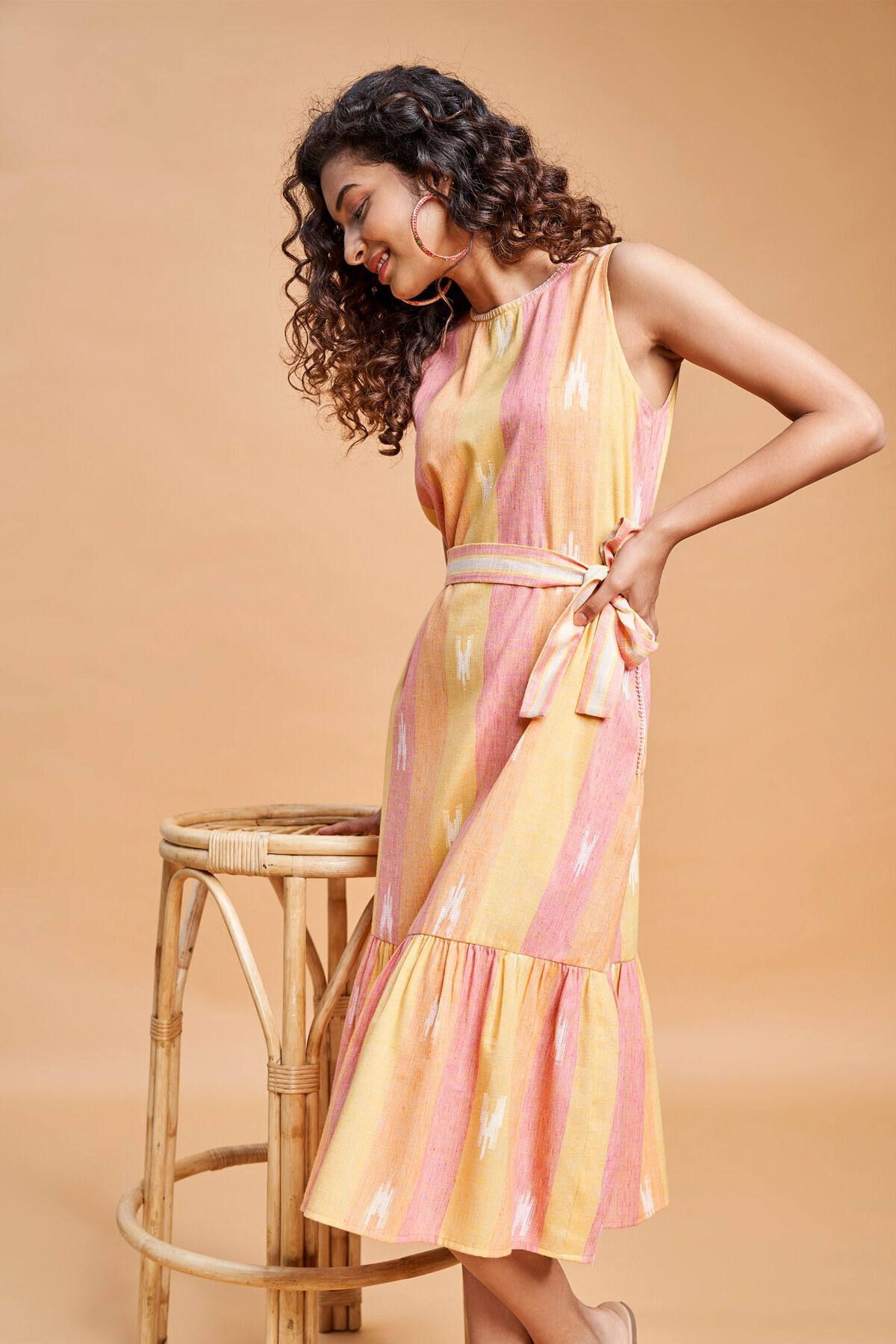 Orange Dress Online from Global Desi 