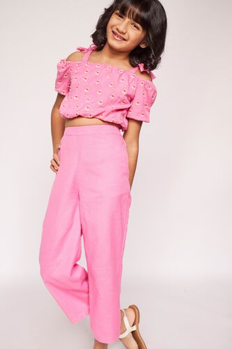 2 - Pink Embroidered Solid Suit, image 2