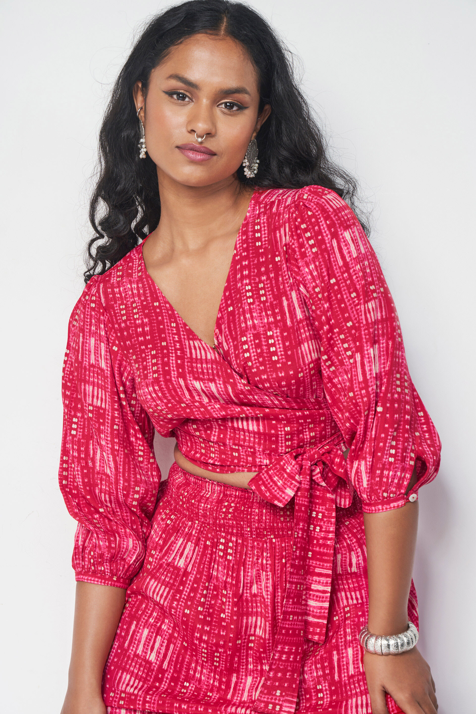 Anandita Co-ords Set, Red, image 7