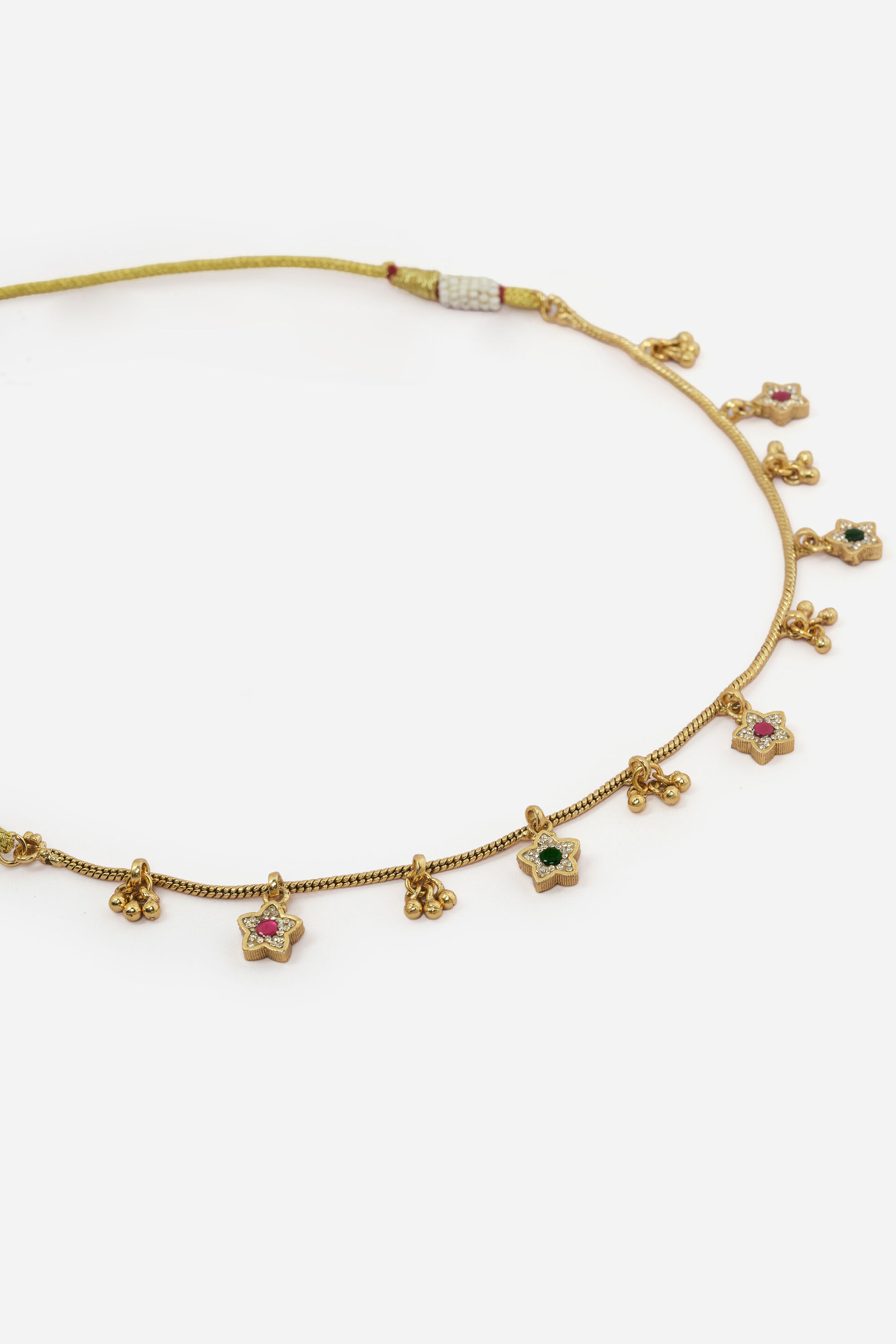 Gold Flower Charm Necklace, , image 2